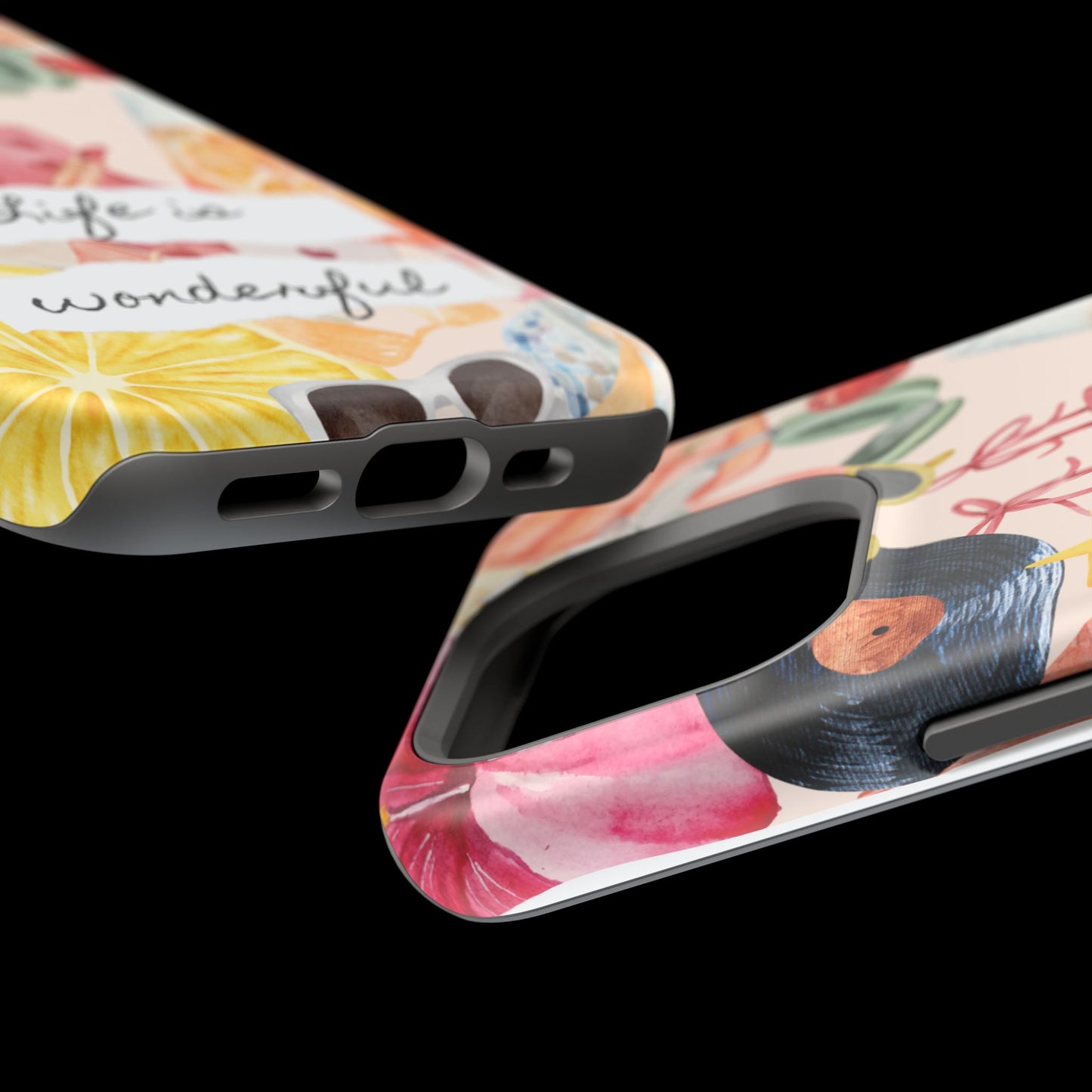 Life is Wonderful, Stylish Phone Cover, Cute Phone Accessory, Gift for Her, Summer Vibe Phone Case