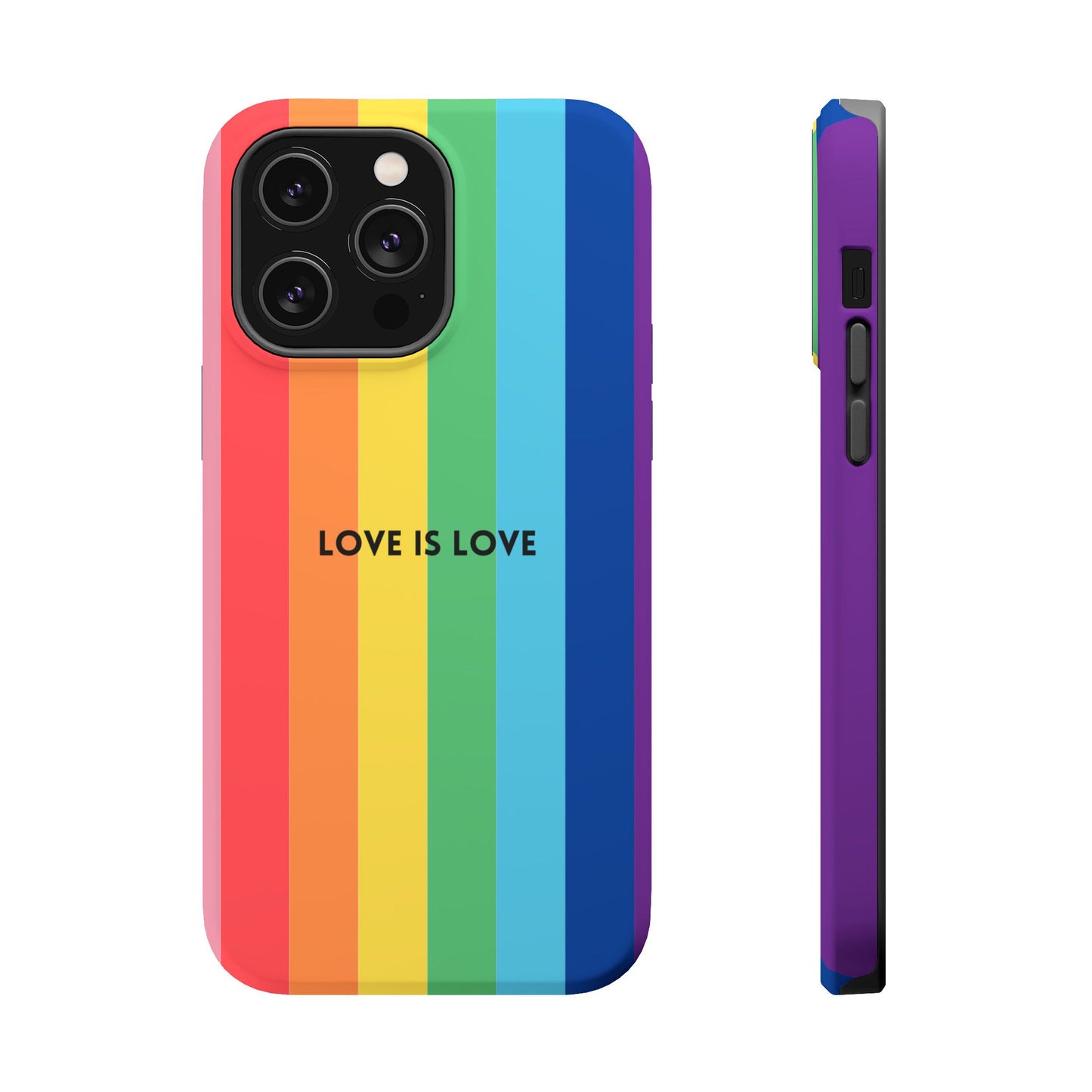 lOVE IS LOVE- Rainbow, LGBTQ+ Pride MAGNETIC Phone Case