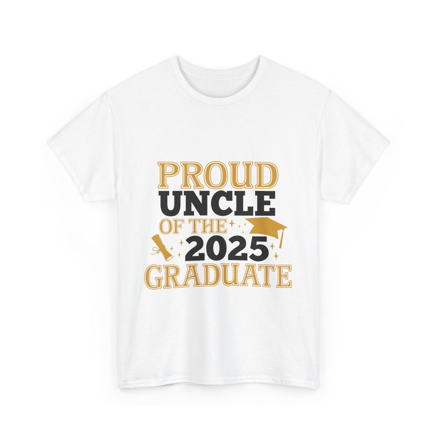 Proud Uncle of the 2025 Graduate T-Shirt - Unisex Cotton Tee