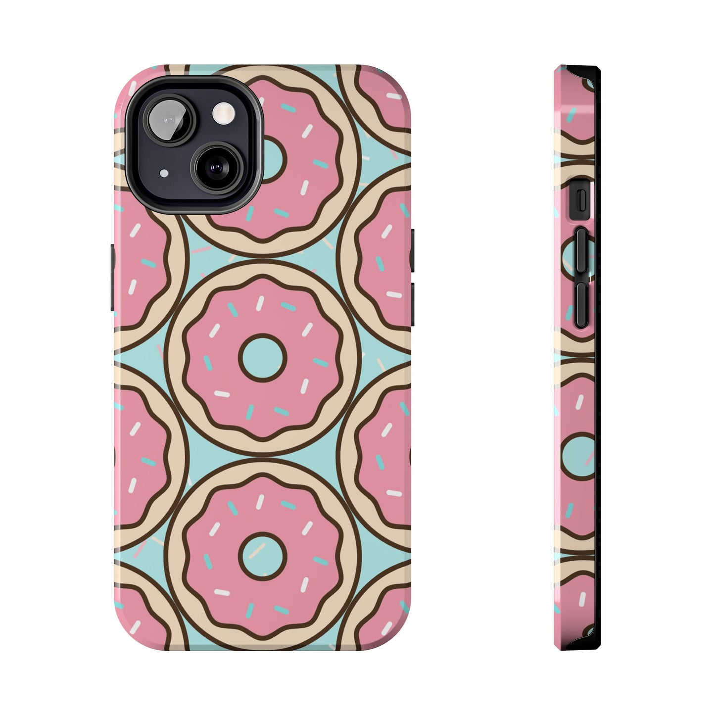 Cute Donut Pattern Tough Phone Case