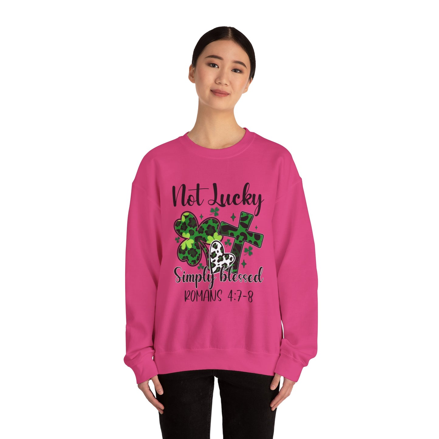 Limited Edition St. Patrick's Day Blessed Crewneck Sweatshirt - St Patrick's Day Faith Apparel