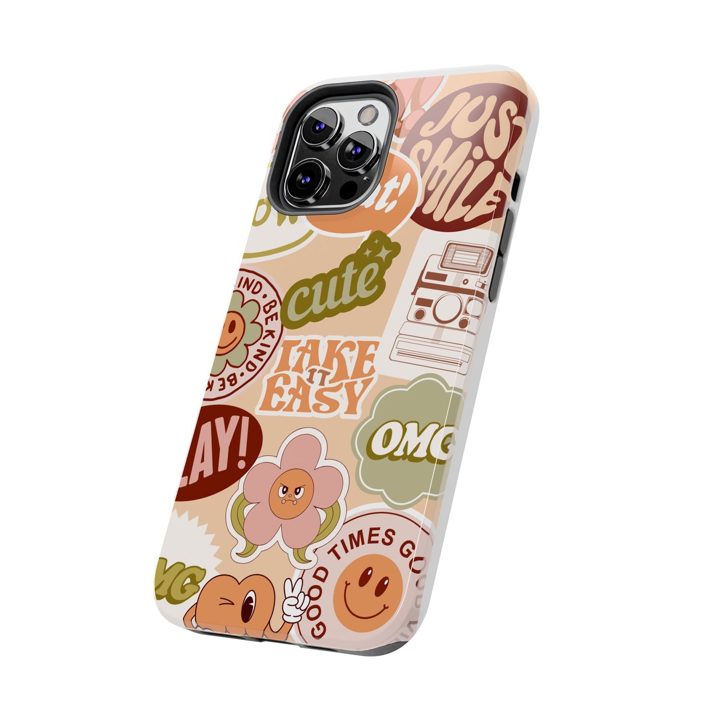 Vibrant, Positive Affirmation Sticker Phone Cases, Cute for Teens, Fun Ideas, Everyday Use