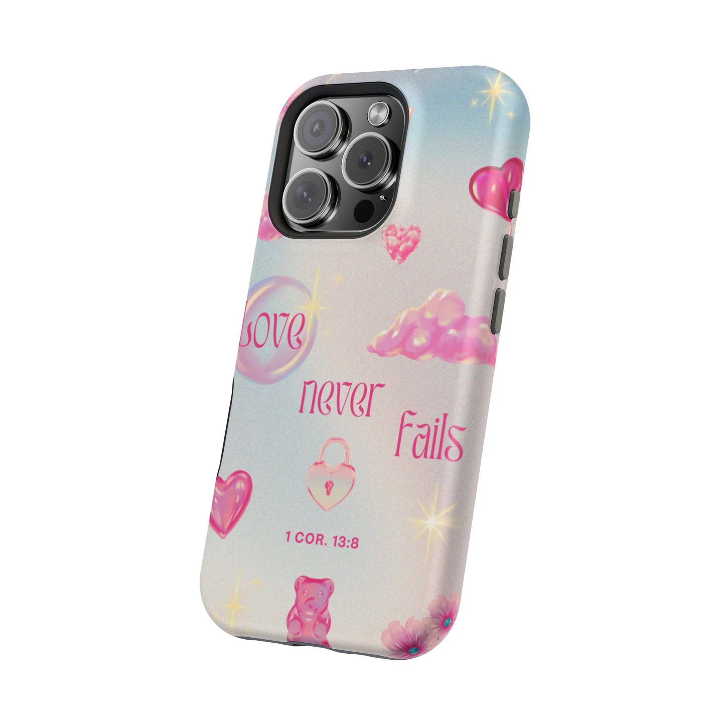 Love Never Fails Bible Verse Tough MAGNETIC Phone Case