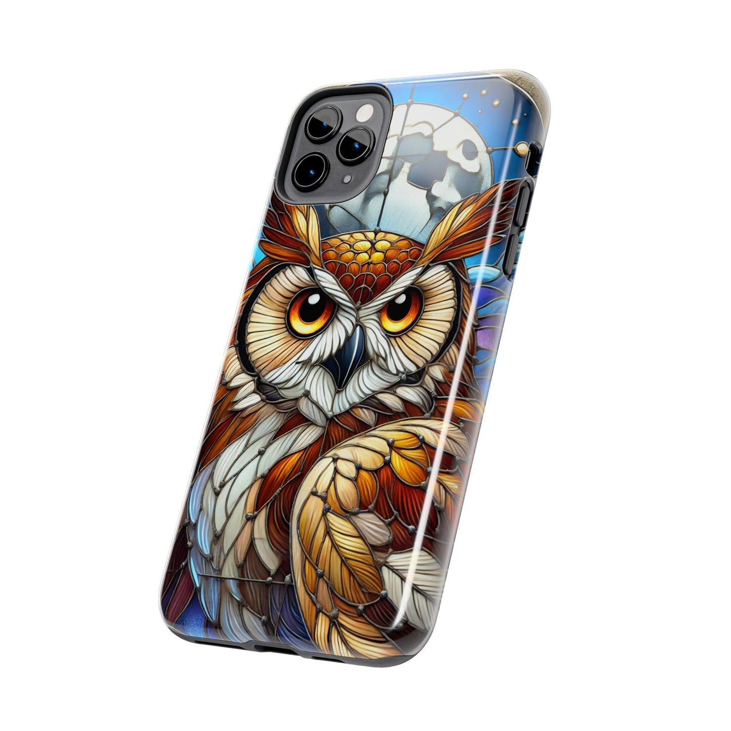 IPhone Case - Owl Stained Glass Design - Durable Protection