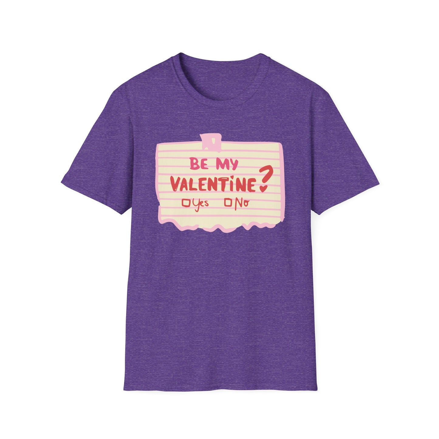 Couples Heart Graphic Unisex Softstyle T-Shirt - 'Yes or No' Design