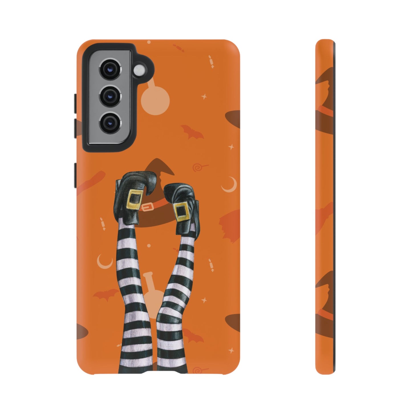 Halloween Phone Case, Spooky Design, Witch Legs for Samsung