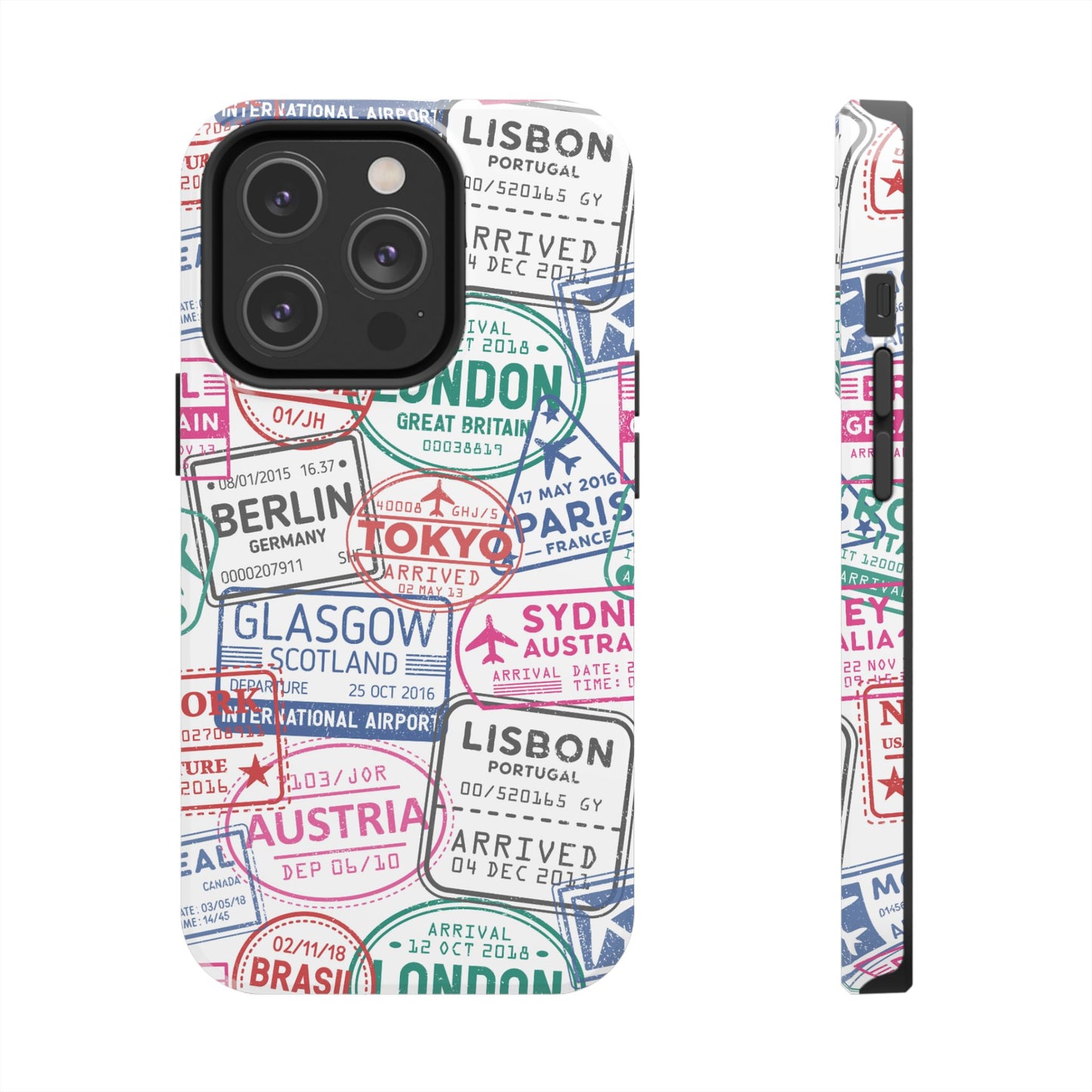 Travel-Inspired, Passport, Travelers, Adventure Stamp, Unique Phone Case
