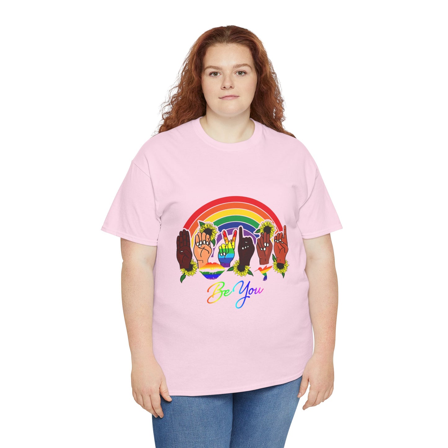 Be You Rainbow Hands Unisex Cotton Tee
