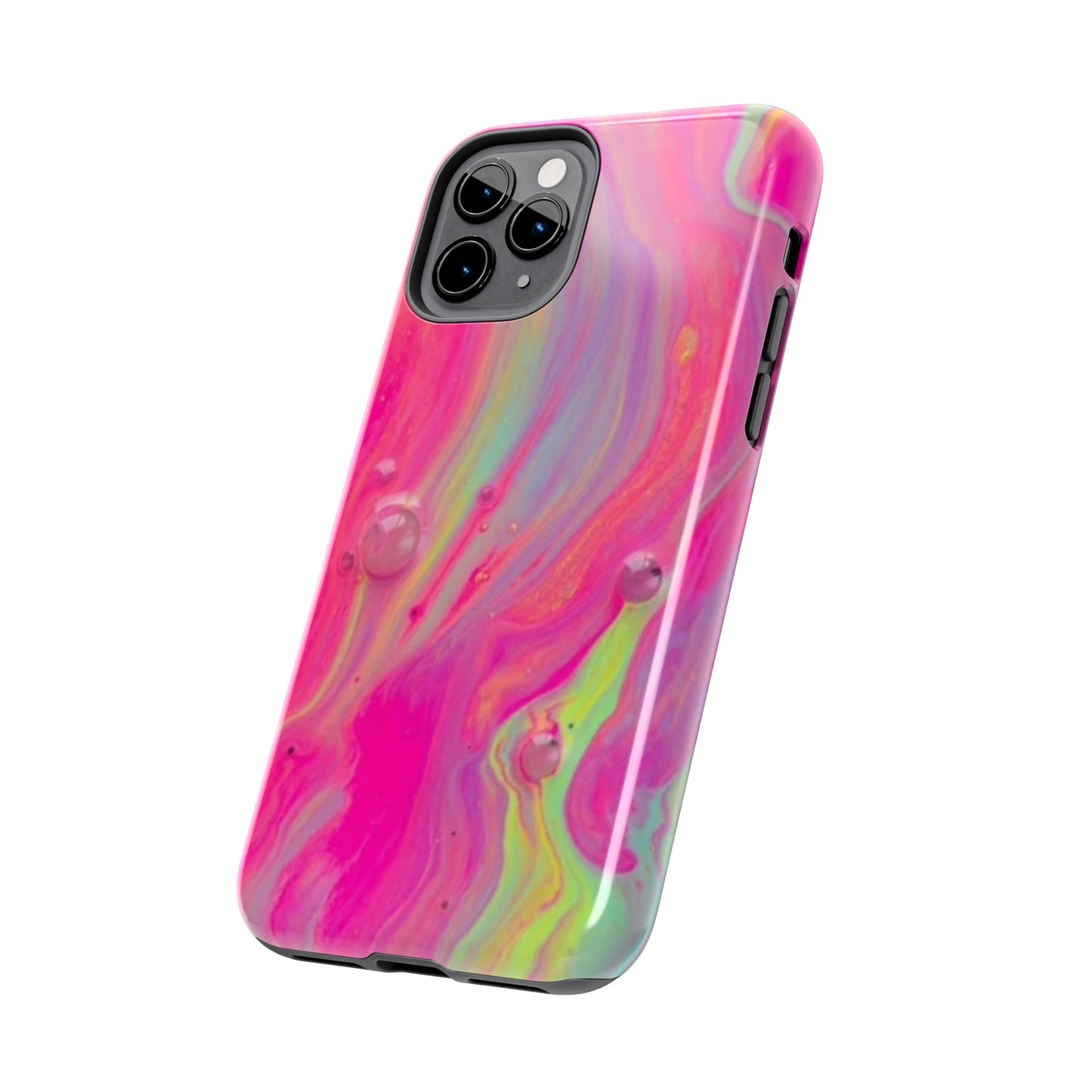Colorful Swirl Futuristic Tough Phone Case, Stylish Durable Cover for Iphone