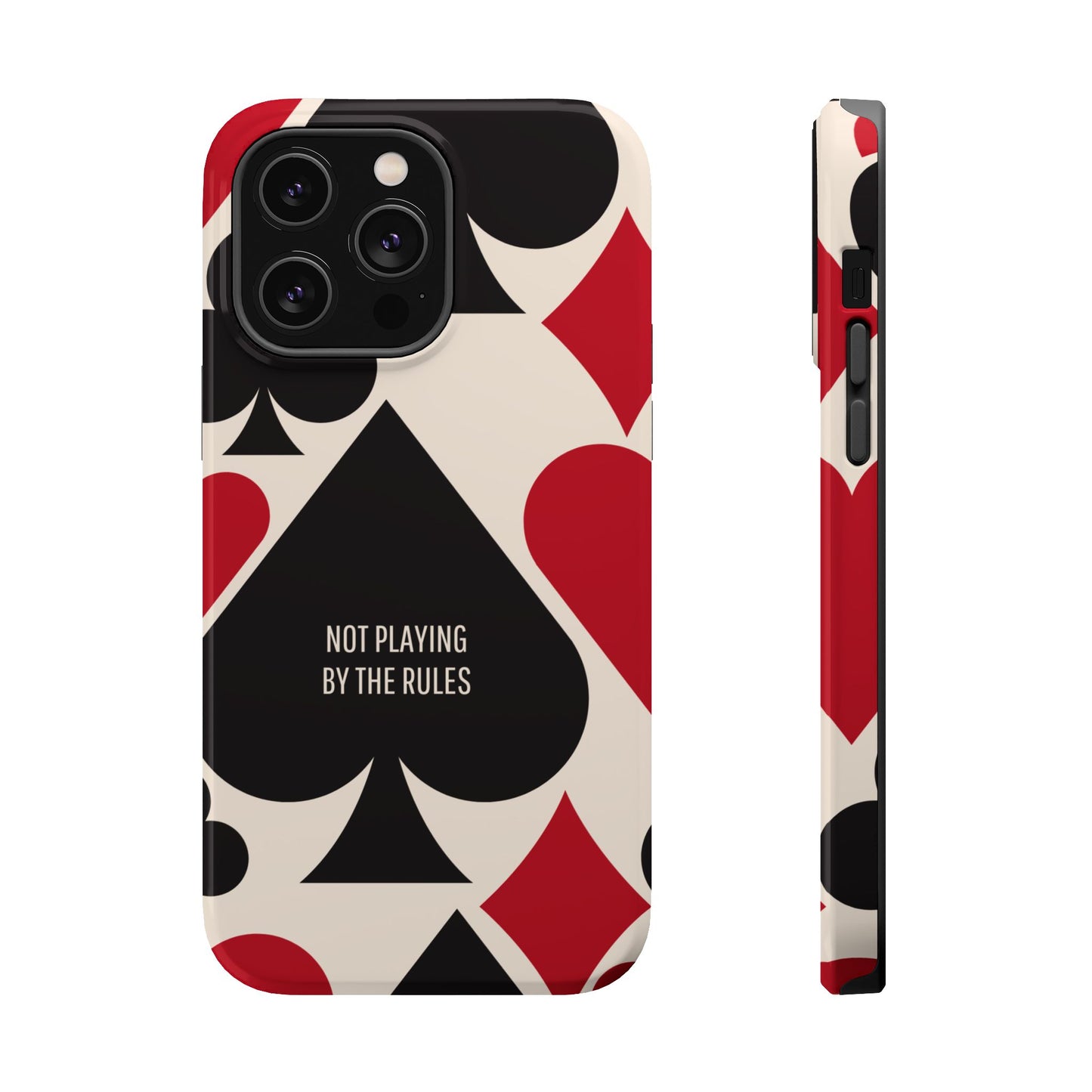 Bold Playing Card Tough Phone Case - Not Playing by the Rules for Iphone