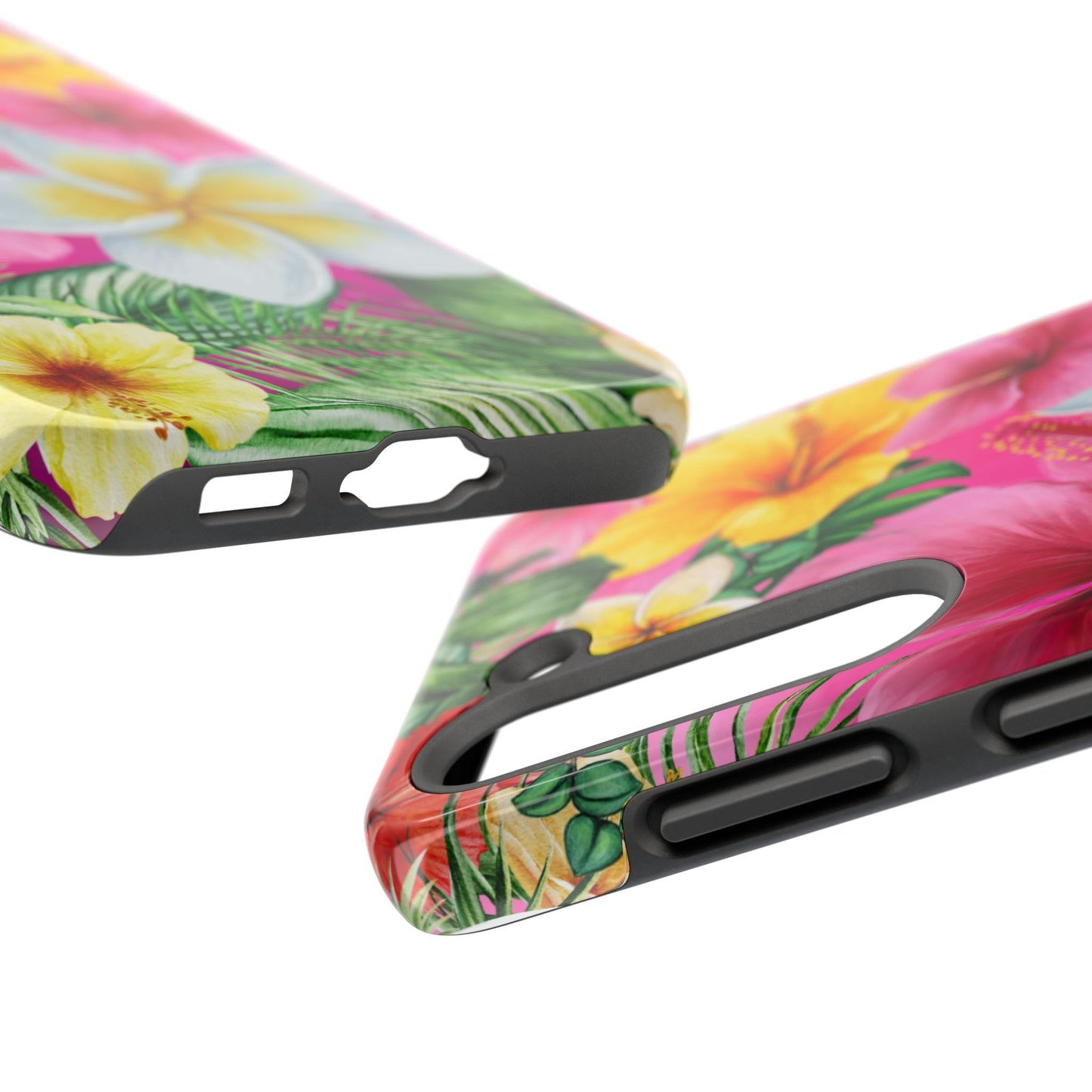 Tropical Floral Phone Case - Tough, Durable, Chic Protection, Summer Vibes, Gift for Her