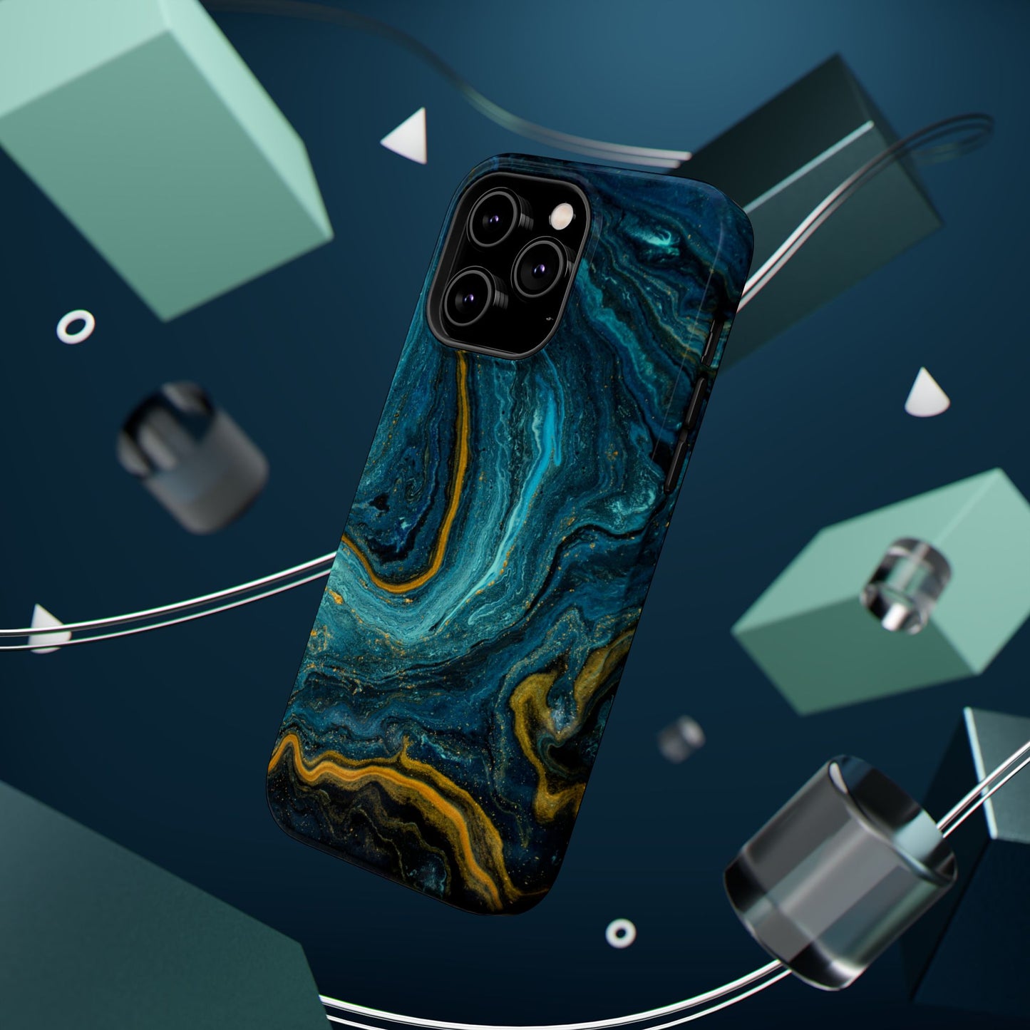 Marble Print MAGNETIC, Unique Tough Phone Case