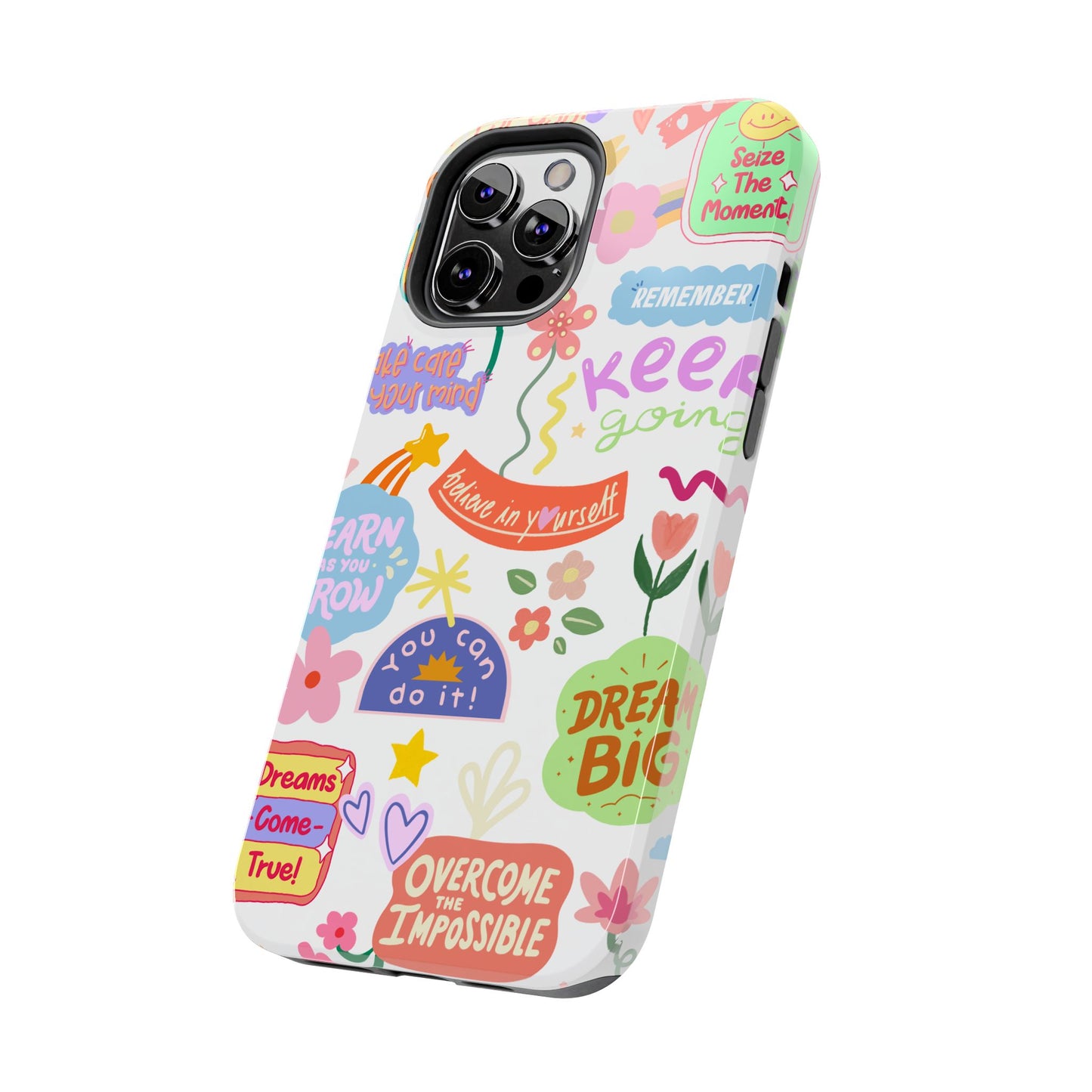 Inspirational, Motivational Phone Case, Cute Floral, Confidence Case, Gift for Her, Positive Vibes