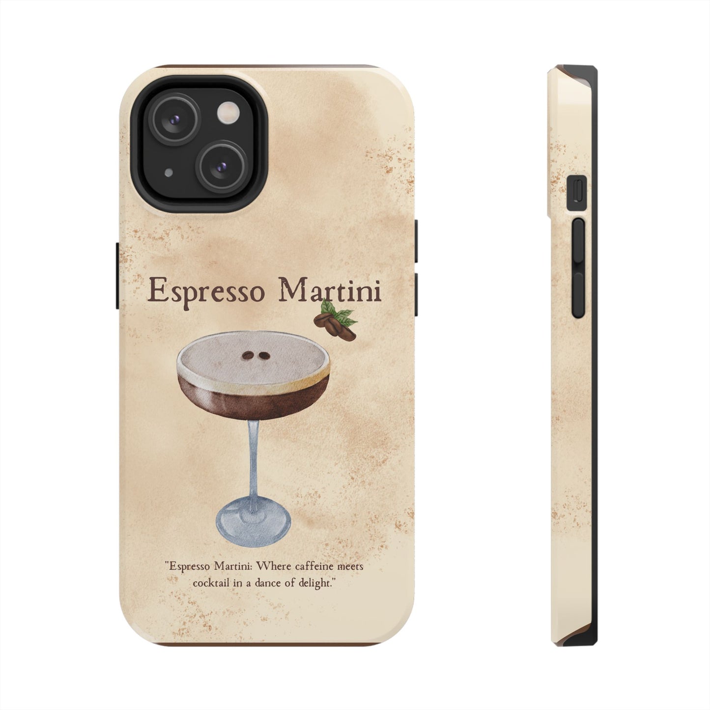 Espresso Martini Tough Phone Cases | Stylish Drink Design | Unique Gift for Cocktail Lovers | Perfect for Any Occasion