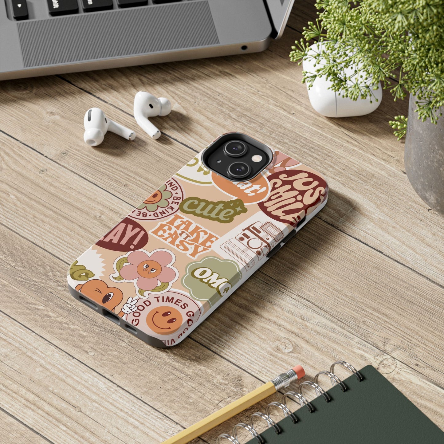 Vibrant, Positive Affirmation Sticker Phone Cases, Cute for Teens, Fun Ideas, Everyday Use