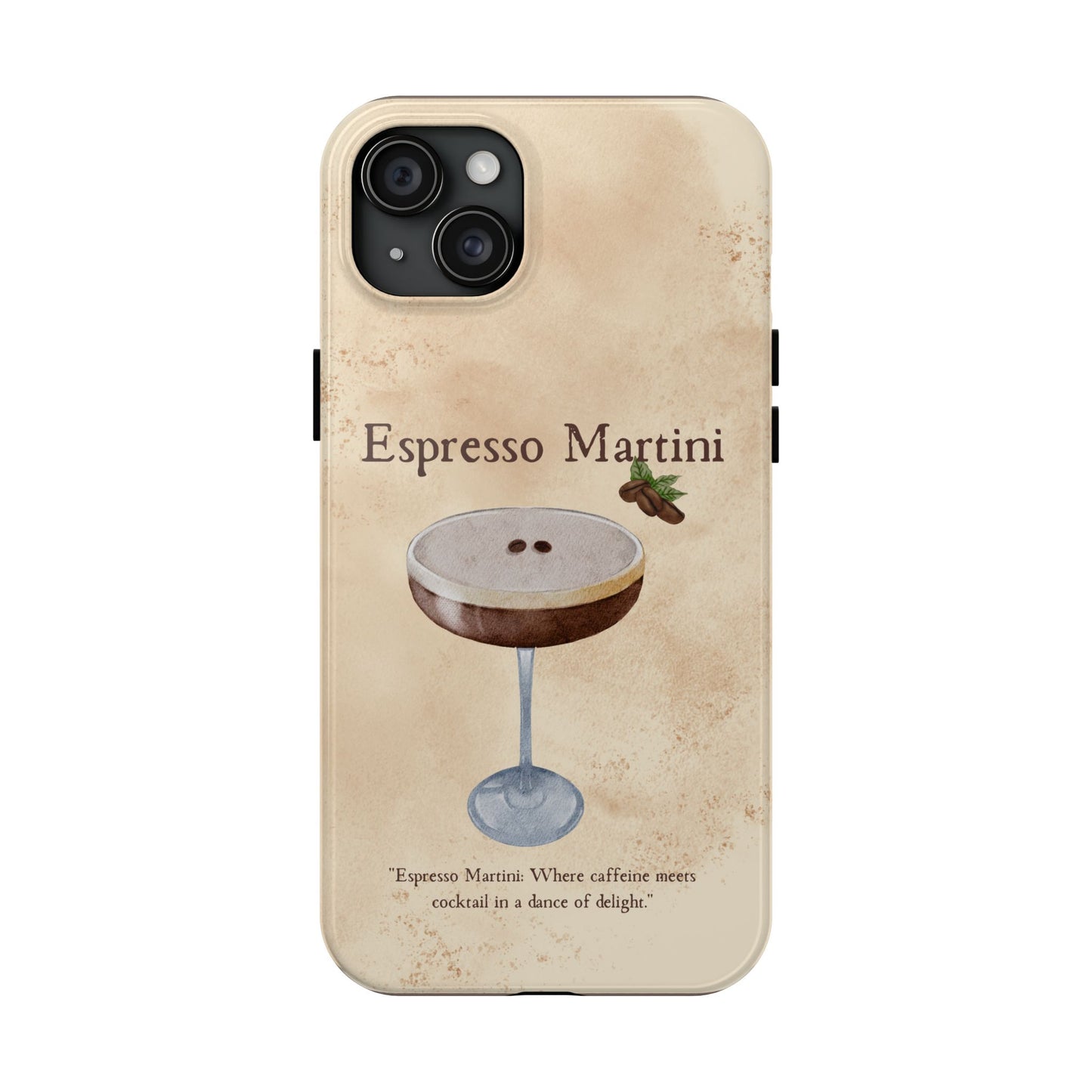 Espresso Martini Tough Phone Cases | Stylish Drink Design | Unique Gift for Cocktail Lovers | Perfect for Any Occasion