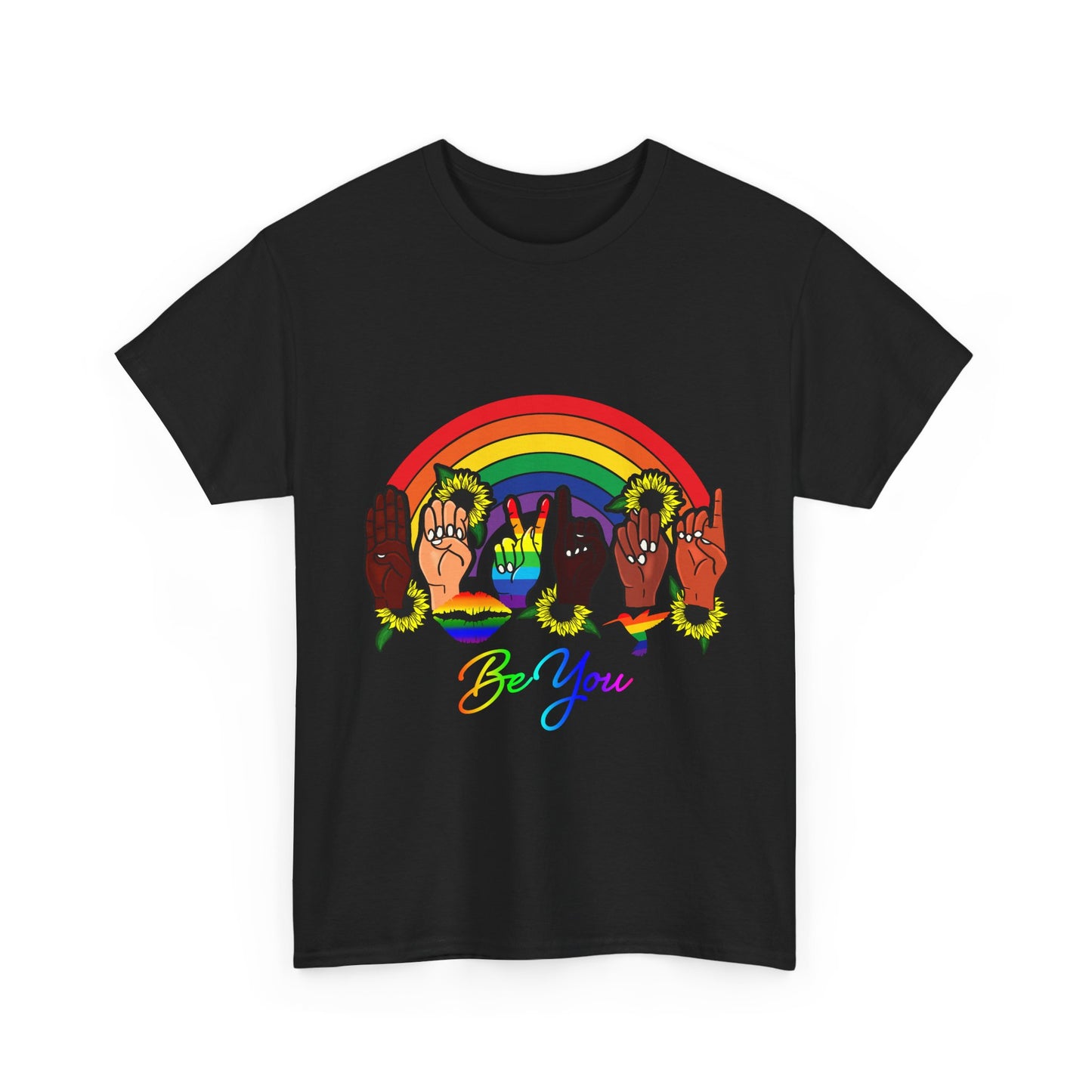 Be You Rainbow Hands Unisex Cotton Tee