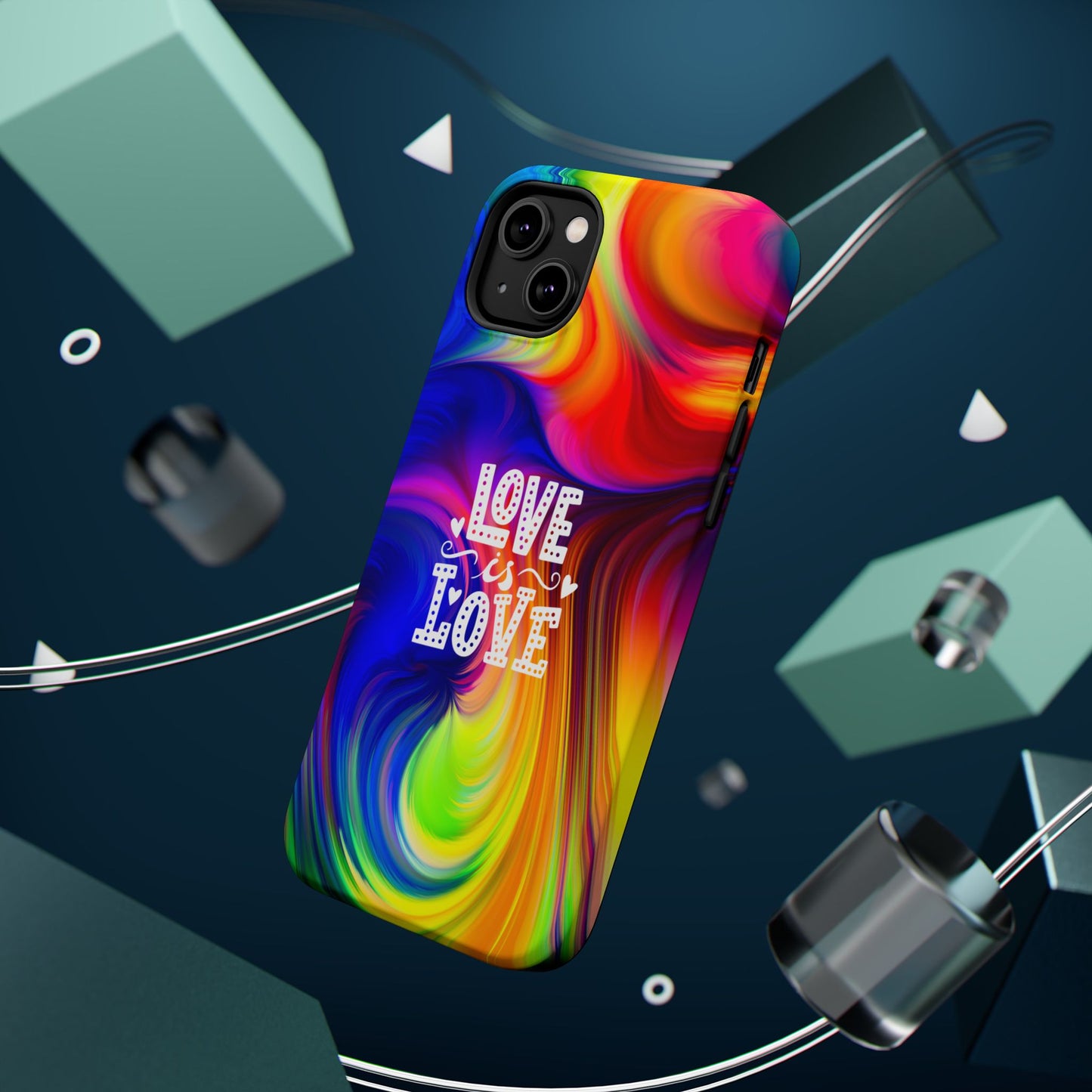 LOVE IS LOVE Colorful Love, Pride Tough Phone Case