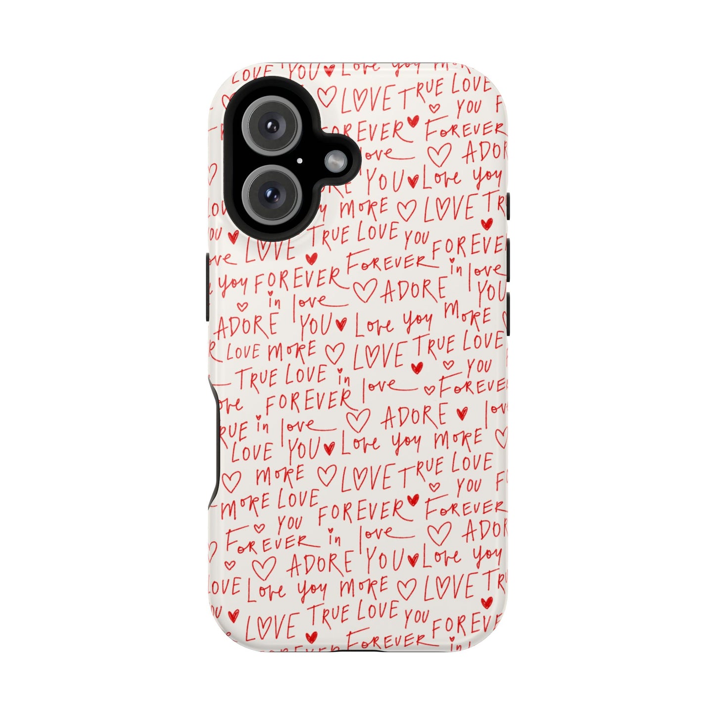 Love Hearts MAGNETIC Tough Case for iPhone, Cute Heart Design, Adore You Case, True Love Protection