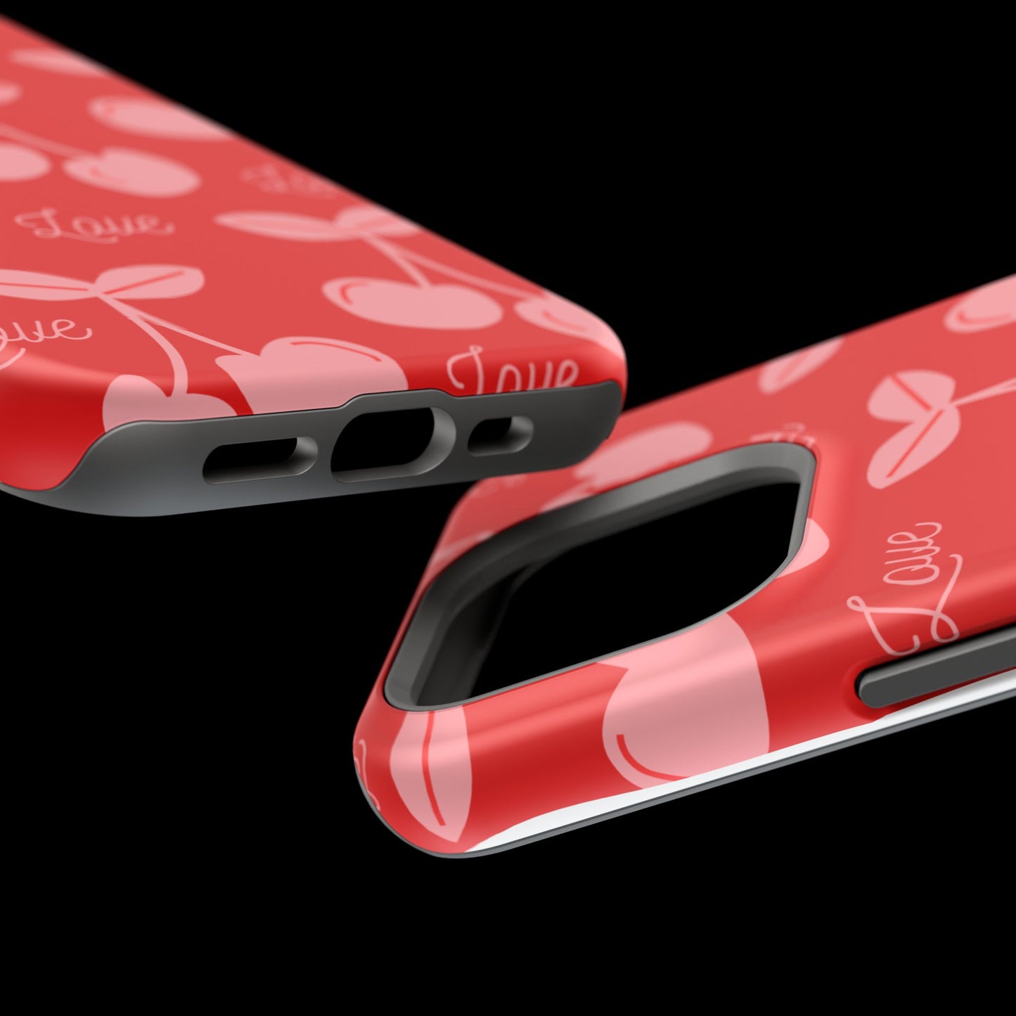 Cherry Love MAGNETIC Tough Cases, Cute Protection, Gift for Her, Valentine's Day