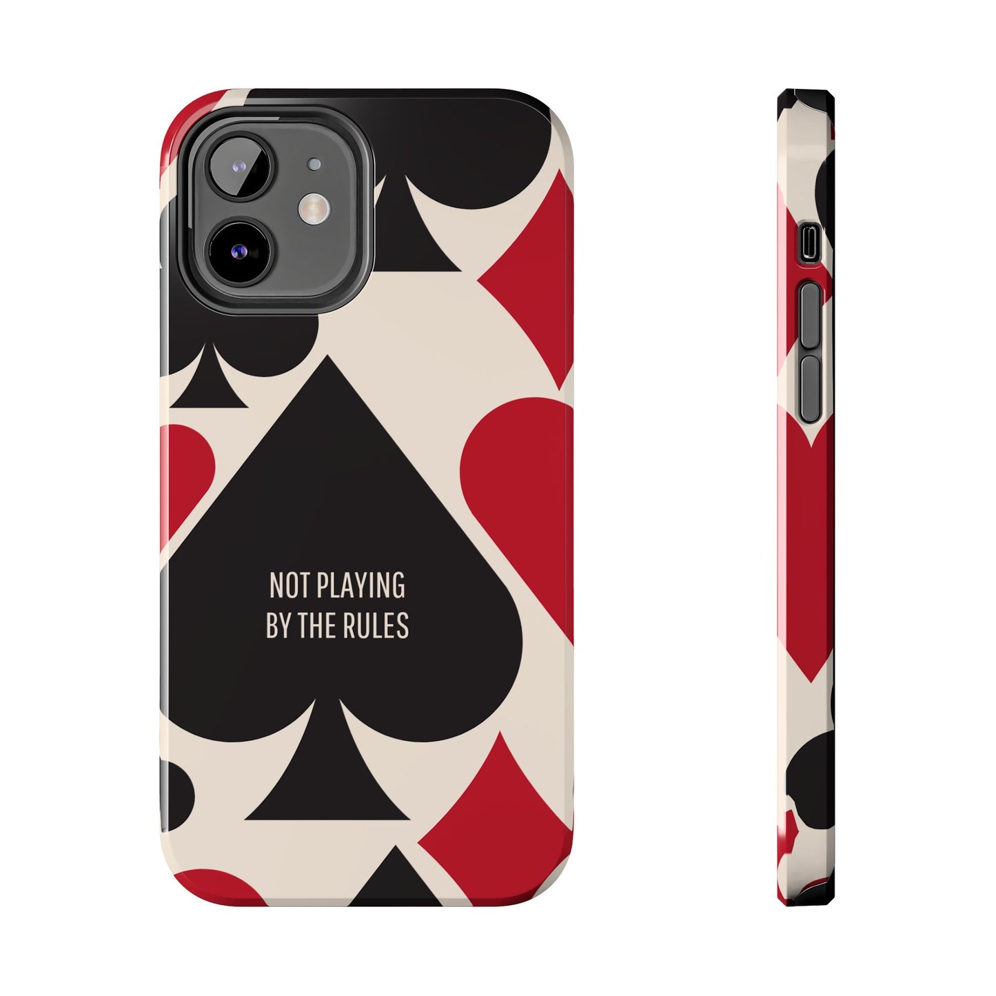 Bold Playing Card Tough Phone Case - Not Playing by the Rules