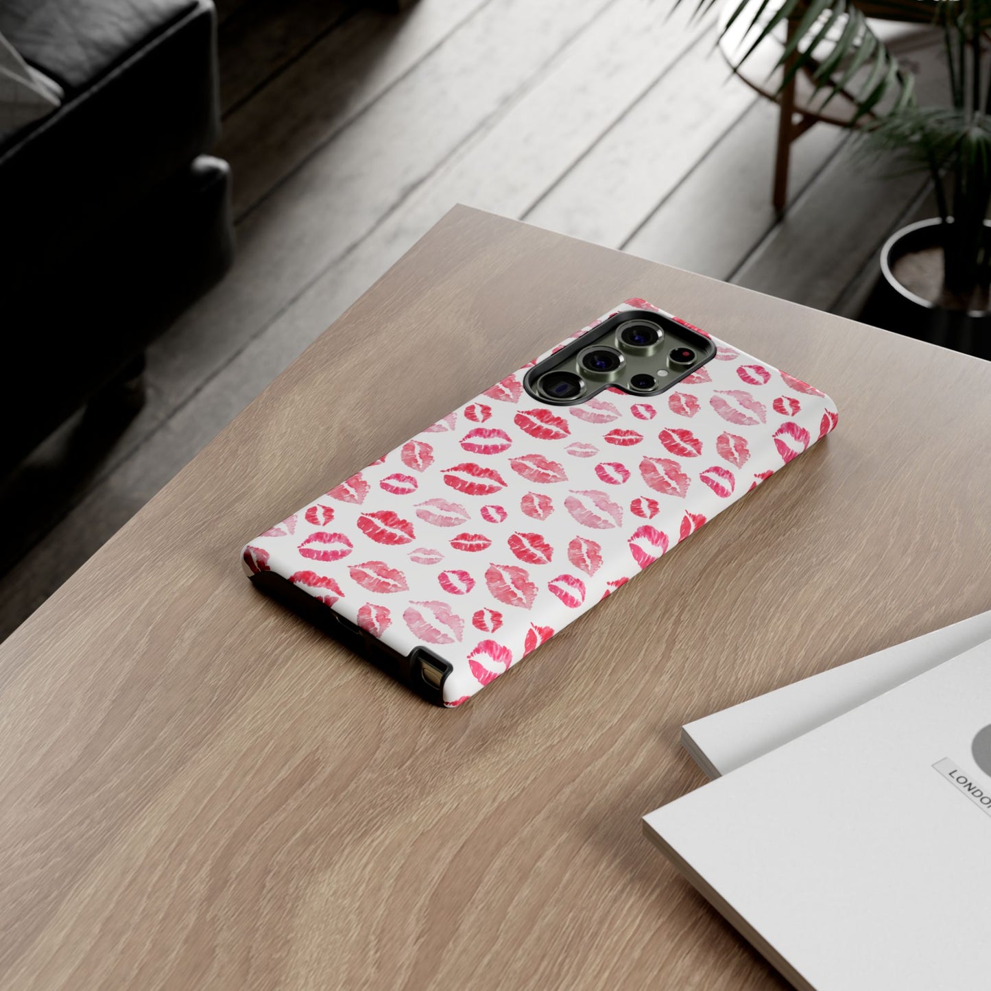Kiss Pattern Tough Phone Cases, Cute, Unique for Samsung