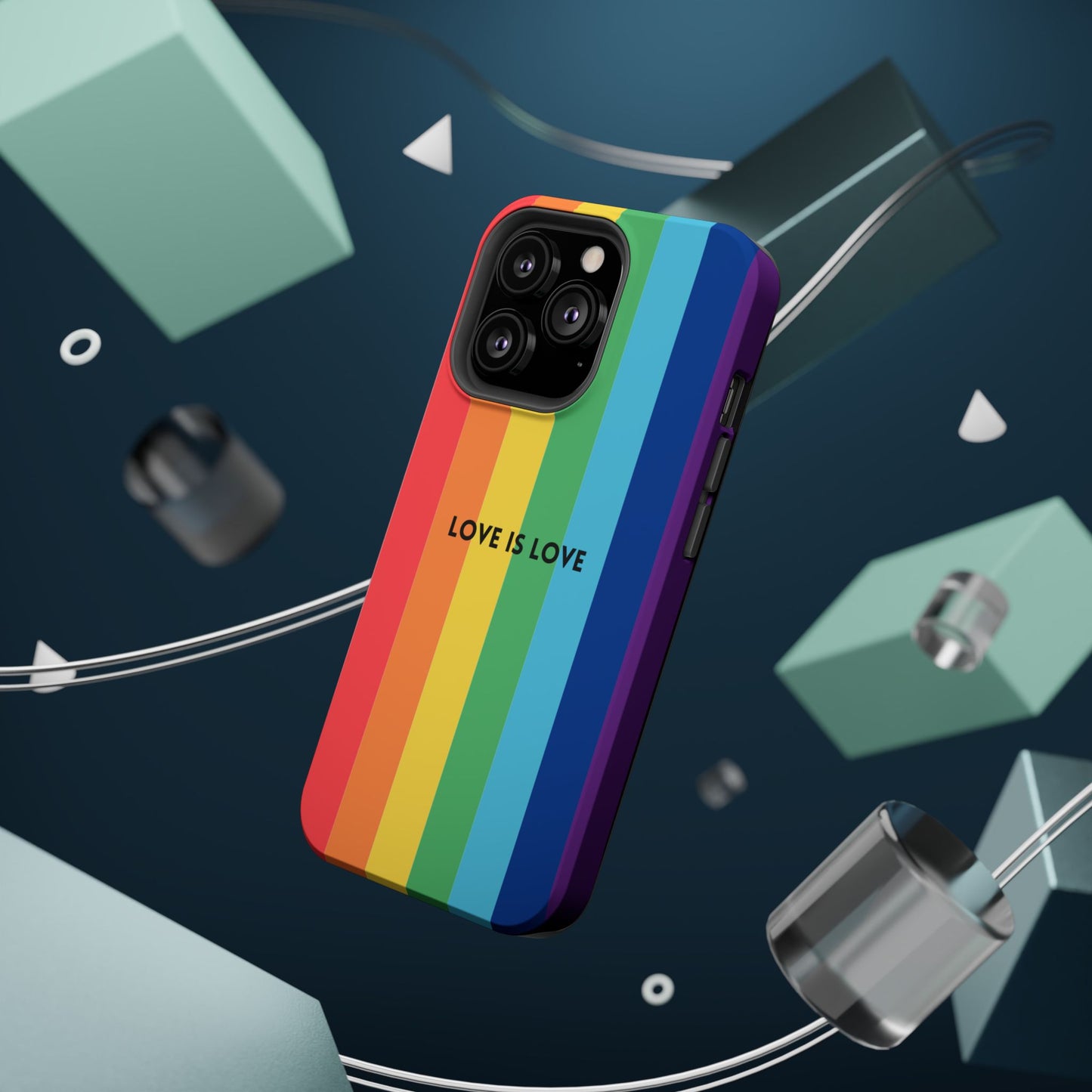 lOVE IS LOVE- Rainbow, LGBTQ+ Pride MAGNETIC Phone Case