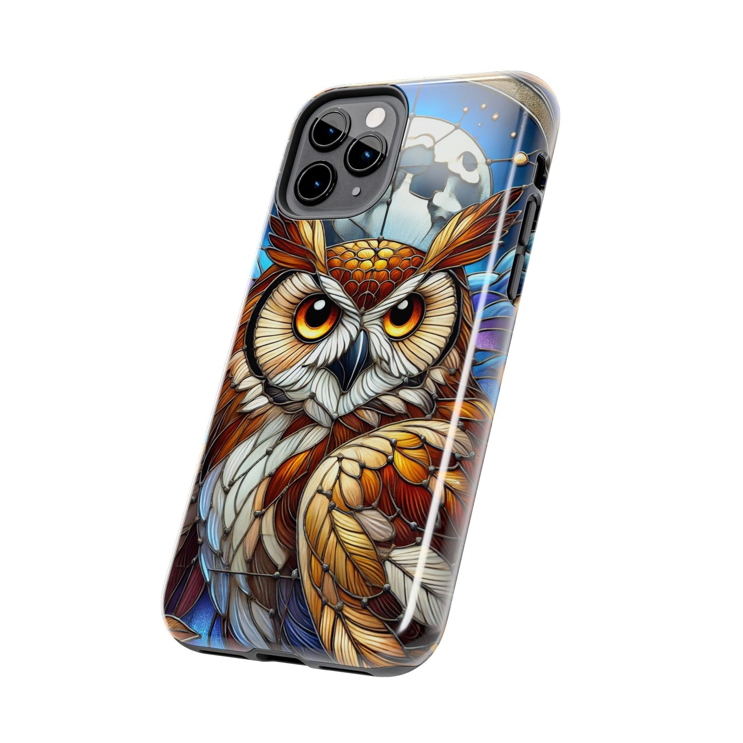 IPhone Case - Owl Stained Glass Design - Durable Protection