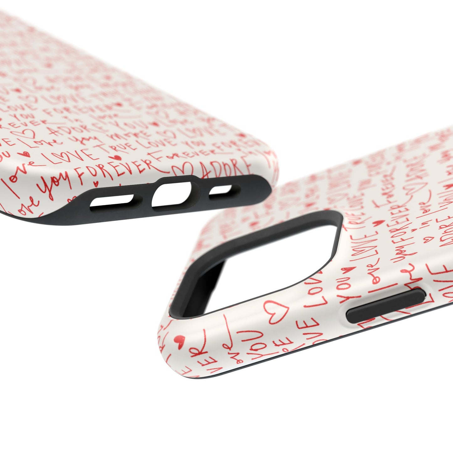 Love Hearts MAGNETIC Tough Case for iPhone, Cute Heart Design, Adore You Case, True Love Protection