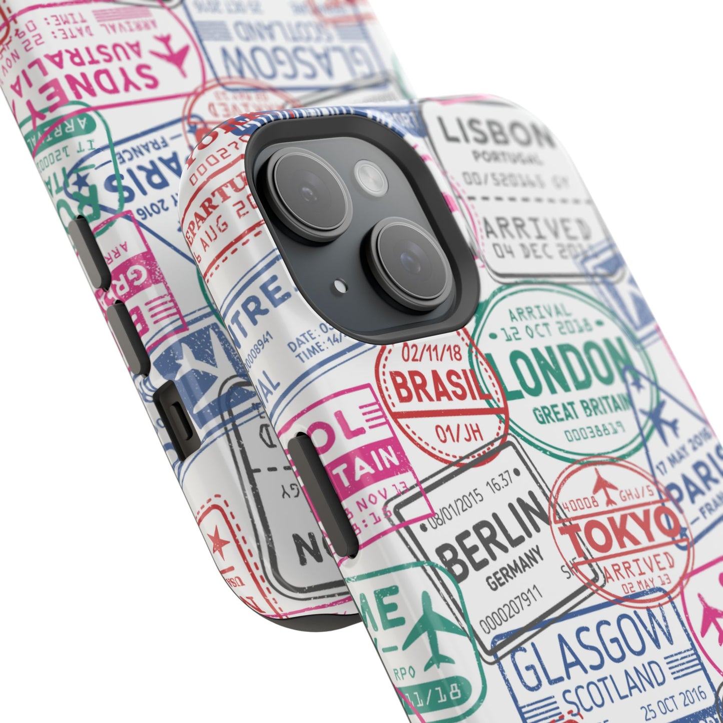 Travel-Inspired, Passport, Travelers, Adventure Stamp, Unique MAGNETIC Phone Case