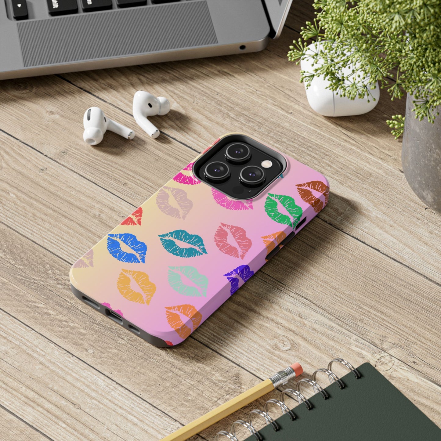 Kiss Print Tough Phone Cases Cute, Durable for Iphone