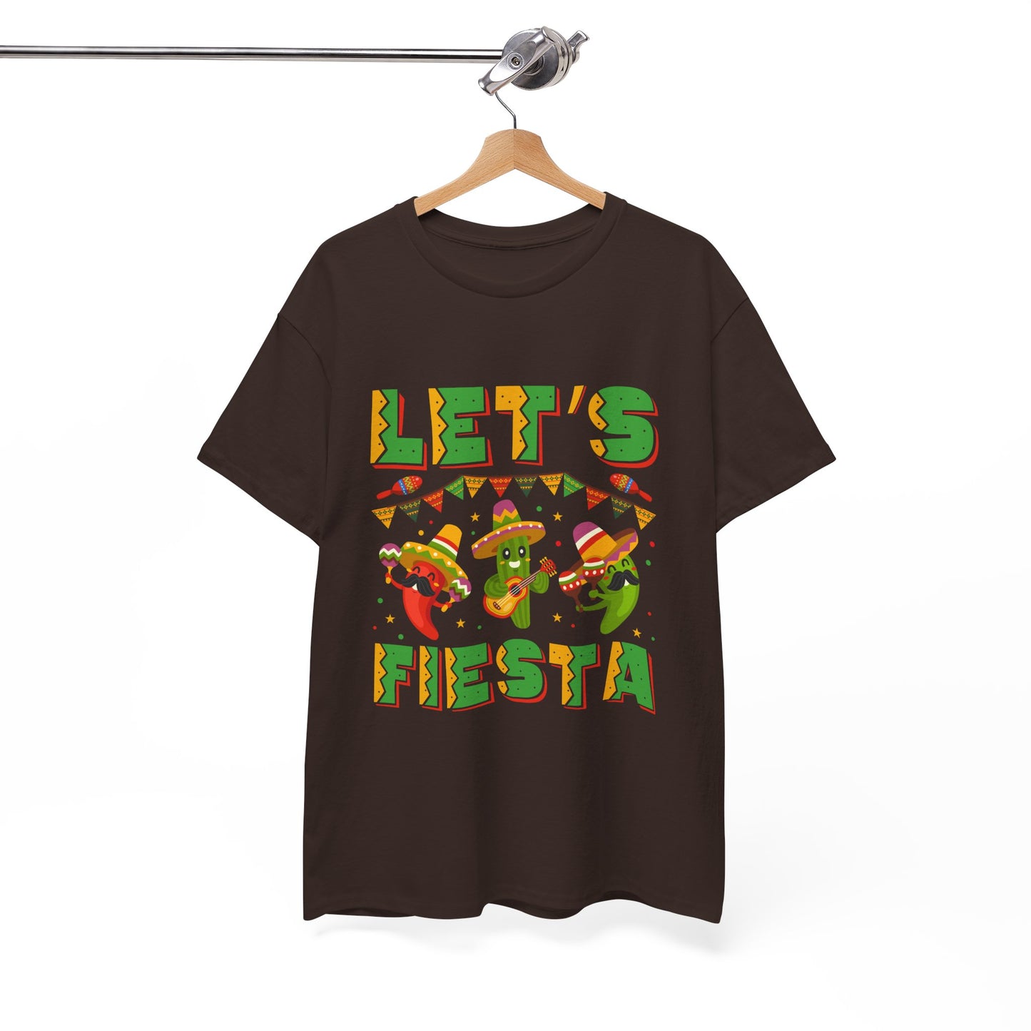 Let's Fiesta Unisex Heavy Cotton Tee - Fun Party Shirt for Celebrations