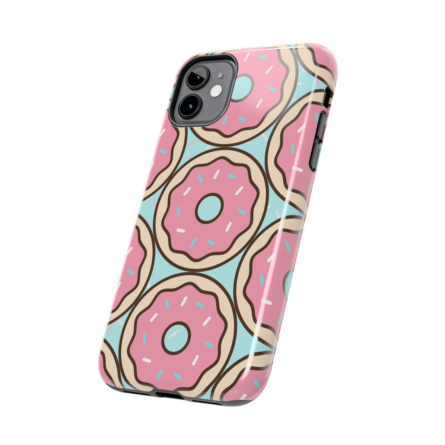 Cute Donut Pattern Tough Phone Case
