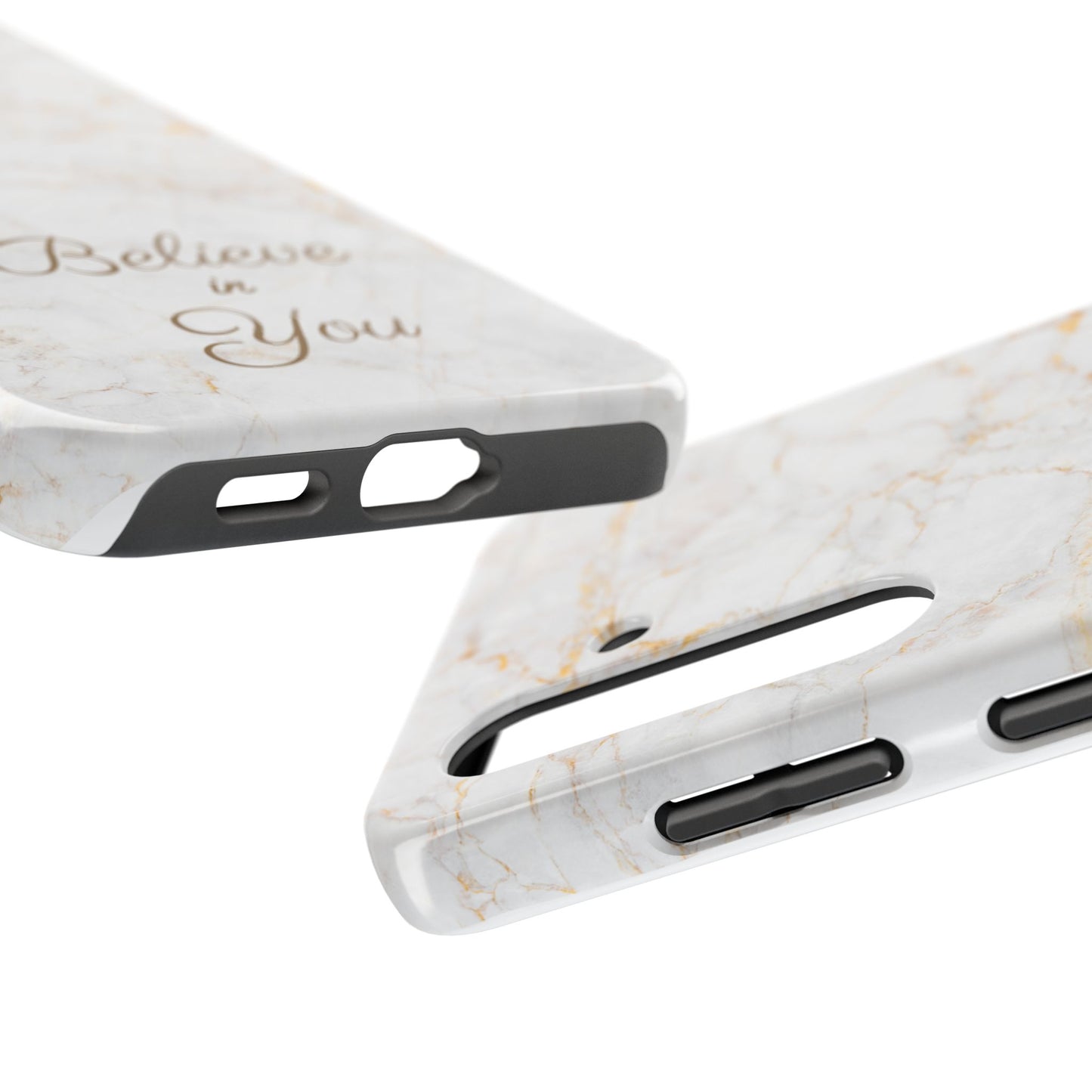 Elegant Motivational, Inspirational - Believe in You, Tough Phone Case