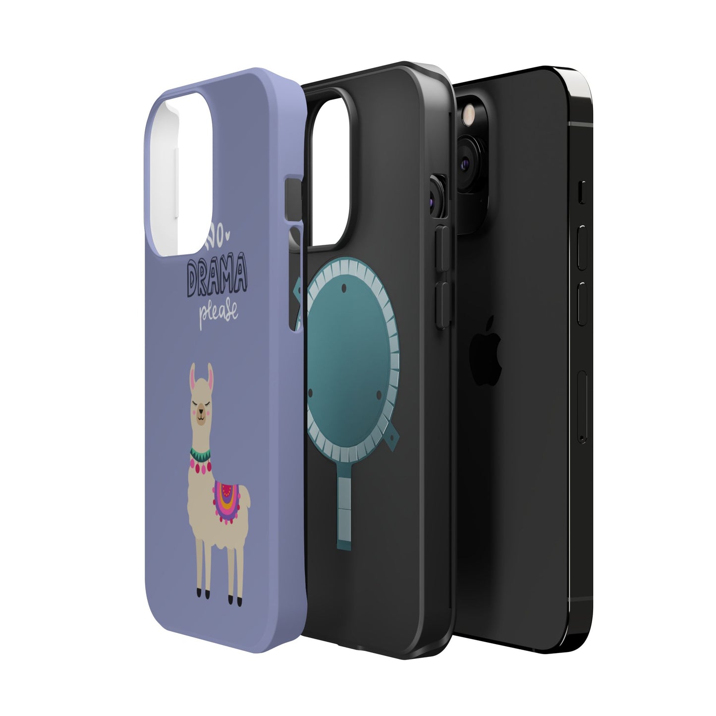 Cute Llama - No Drama MAGNETIC Tough Phone Case