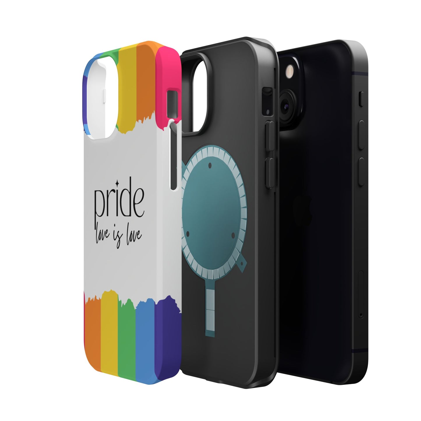 Pride - Love is Love, LGBTQ+, Rainbow Tough Phone Case