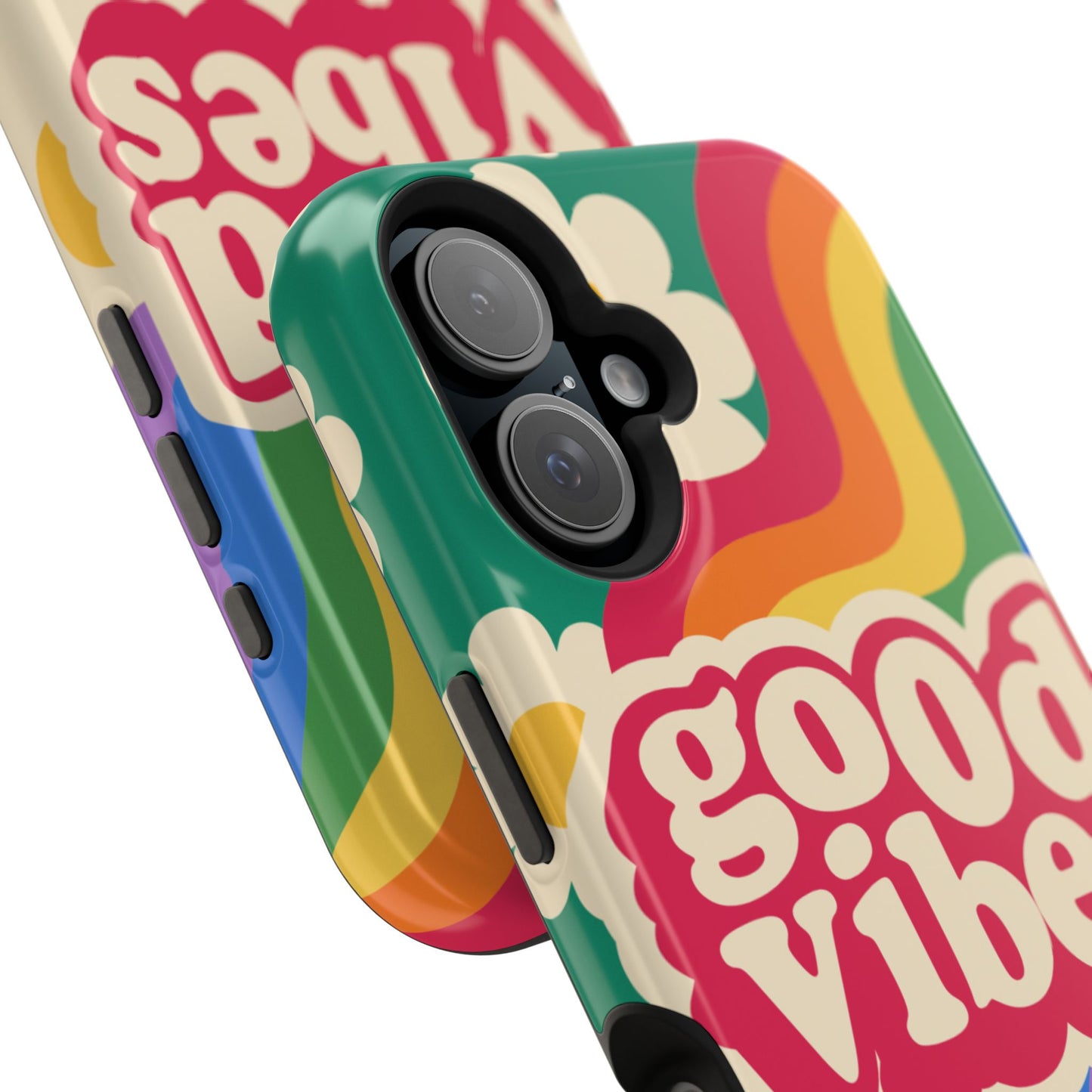 Good Vibes MAGNETIC Tough Phone Cases, Colorful, Cheerful Phone Protection, Gifts for Friends