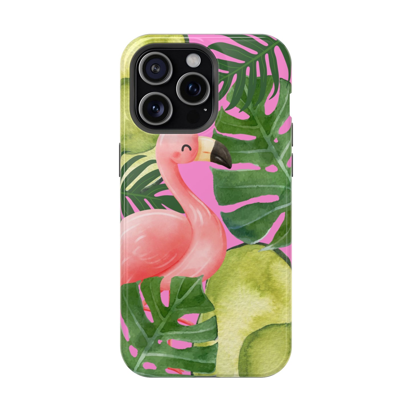 Tropical Flamingo, Cute, Summer Vibes MAGNETIC Tough Phone Case