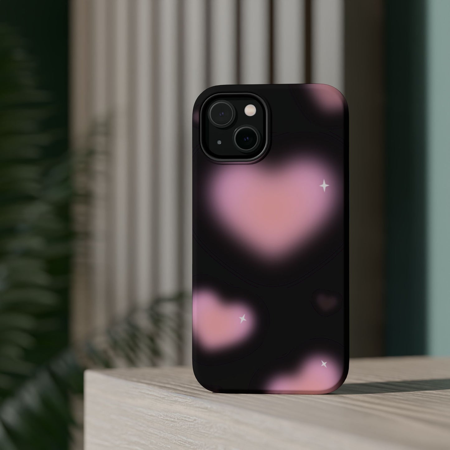 Romantic Pink Heart Pattern MAGNETIC Phone Case