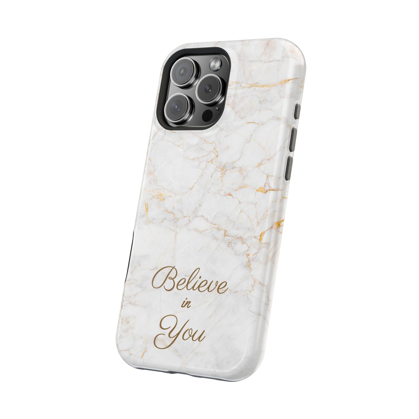Elegant Motivational, Inspirational - Believe in You, Tough MAGNETIC Phone Case