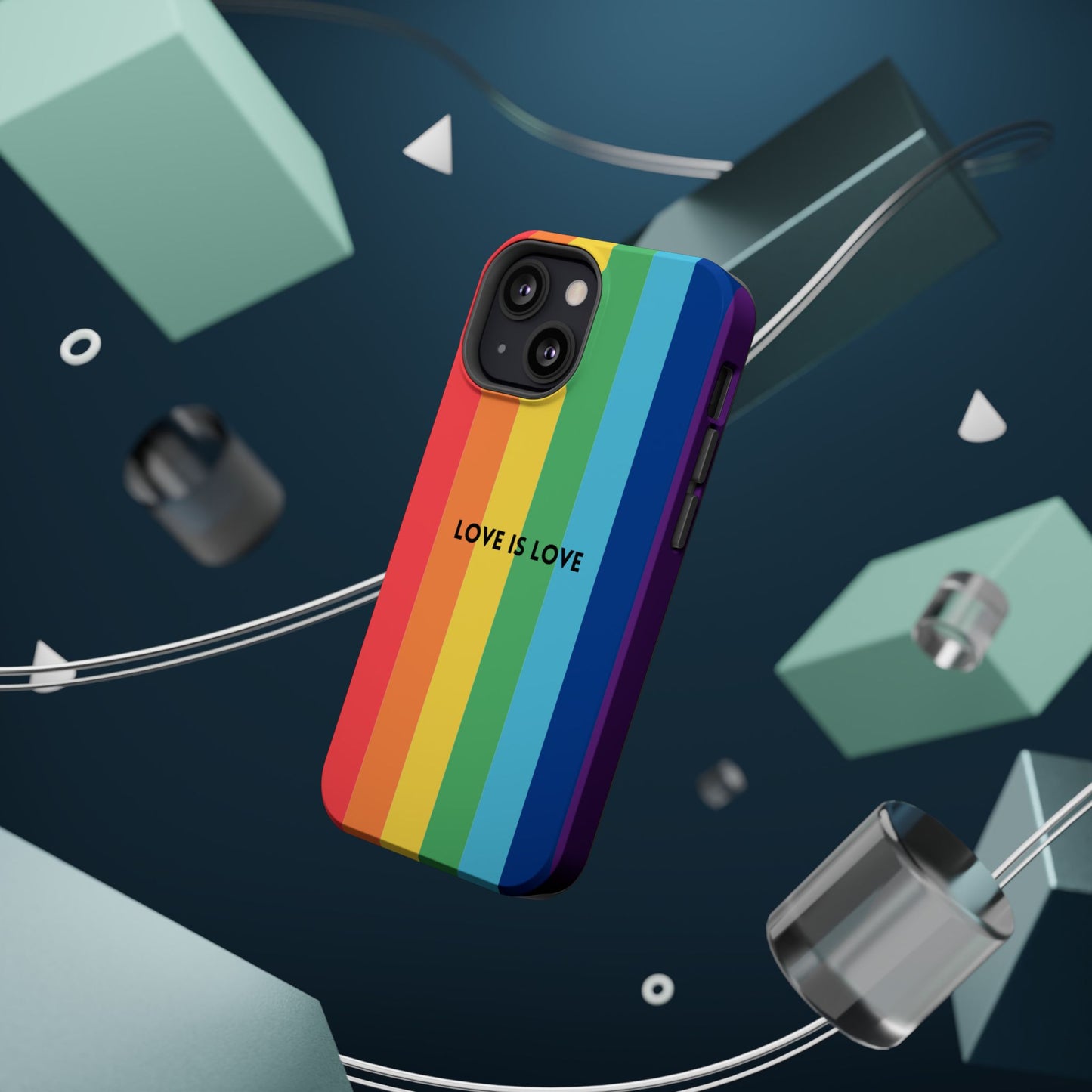 lOVE IS LOVE- Rainbow, LGBTQ+ Pride MAGNETIC Phone Case