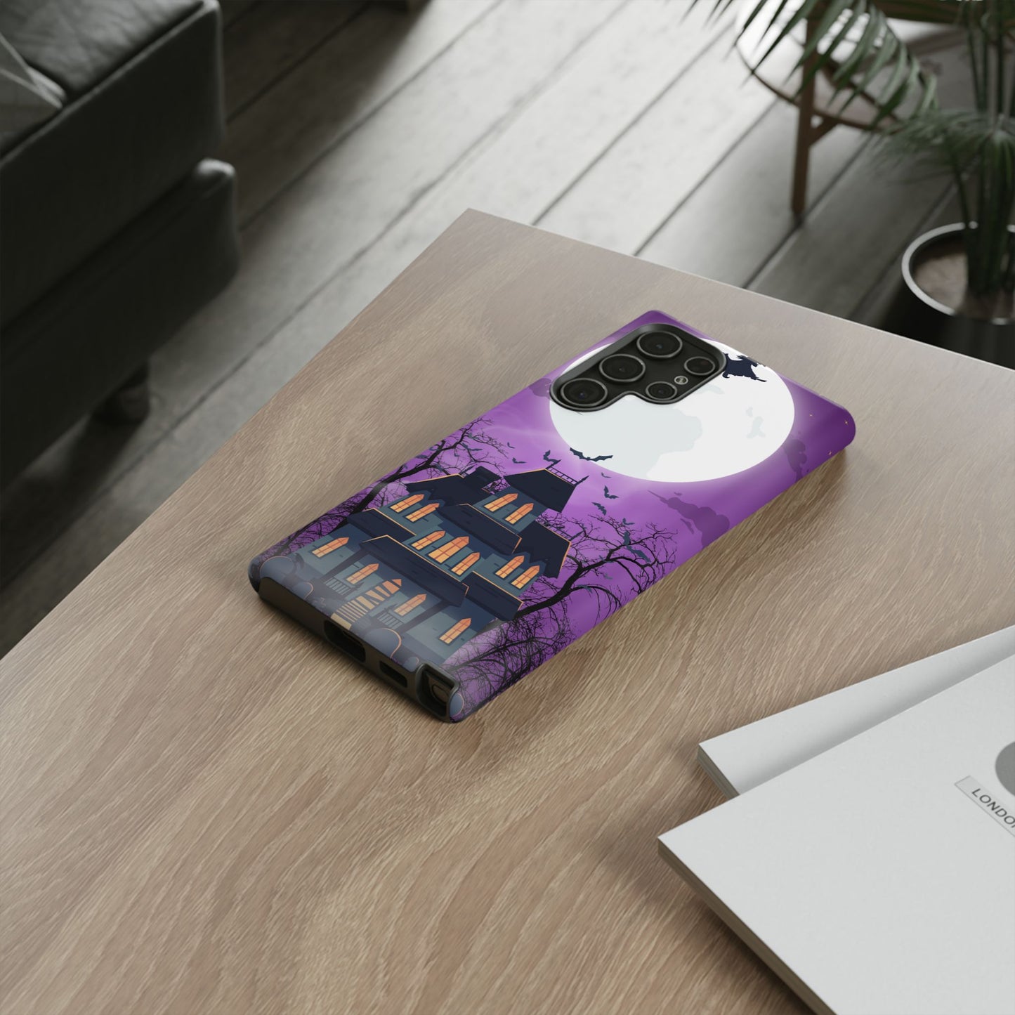 Halloween Haunted, Spooky House, Witchy Vibe Phone Case for Samsung