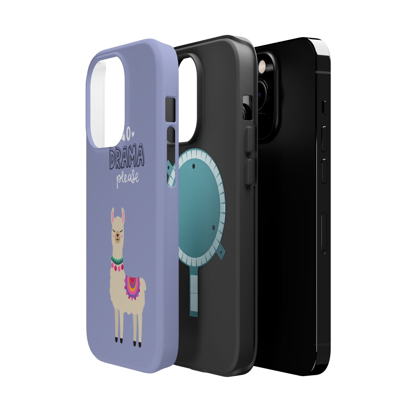 Cute Llama - No Drama MAGNETIC Tough Phone Case