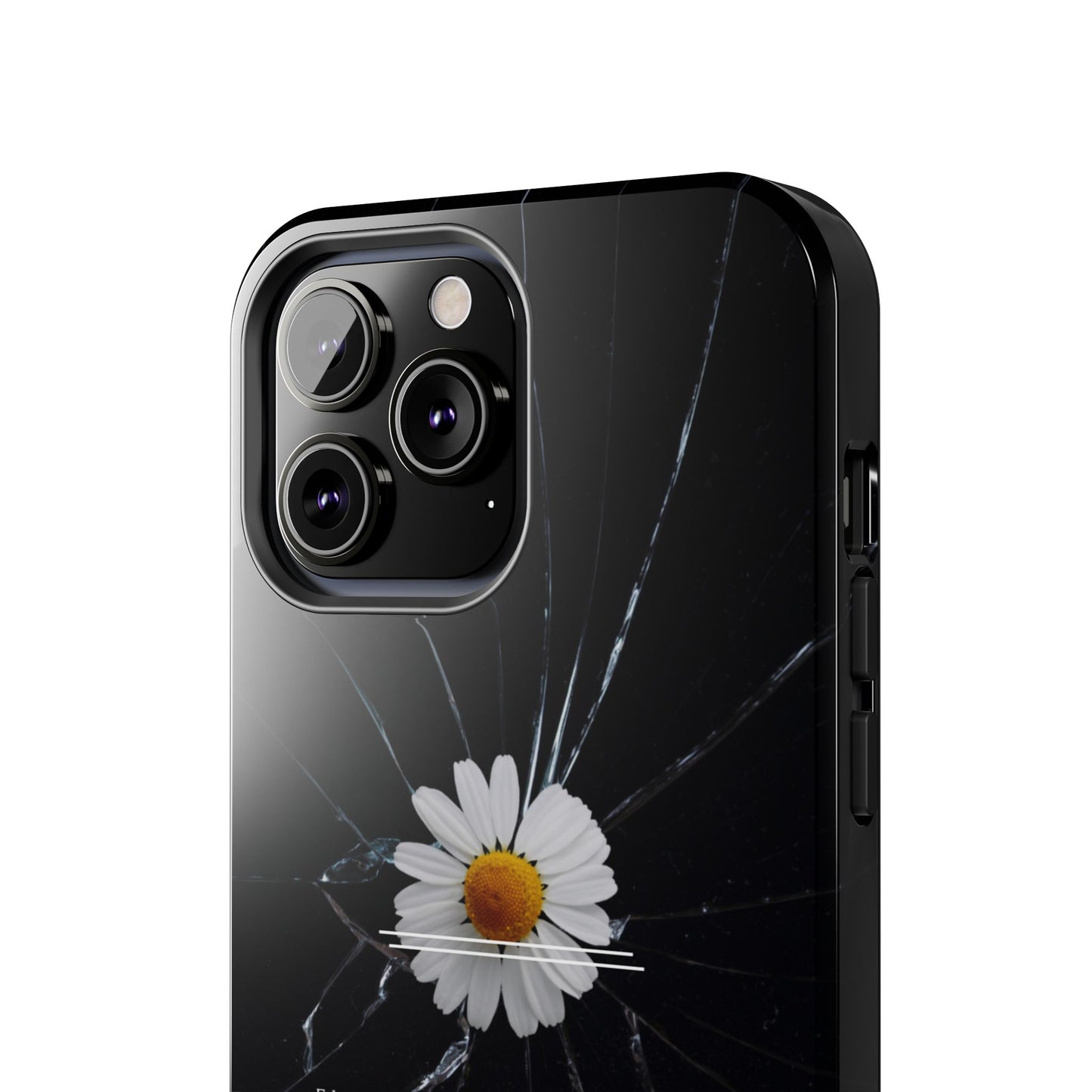 Flawed But Still Worthy Phone Case - Tough Cases, Inspirational Gift, Floral Design, Self-Love