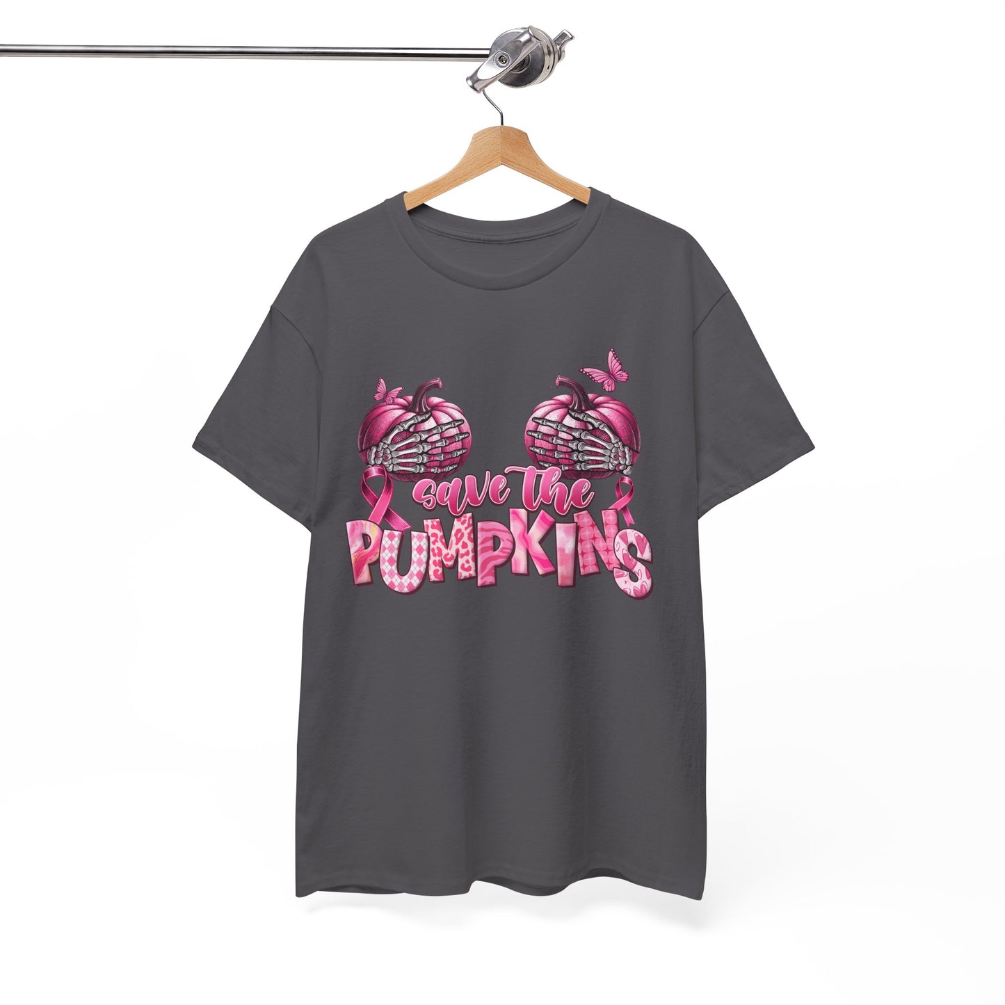 Save the Pumpkins Unisex Tee | Fall Fashion & Breast Cancer Awareness