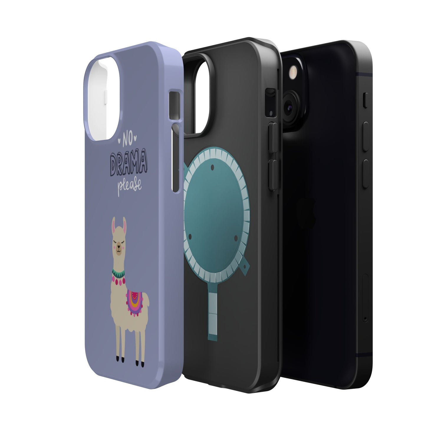 Cute Llama - No Drama MAGNETIC Tough Phone Case