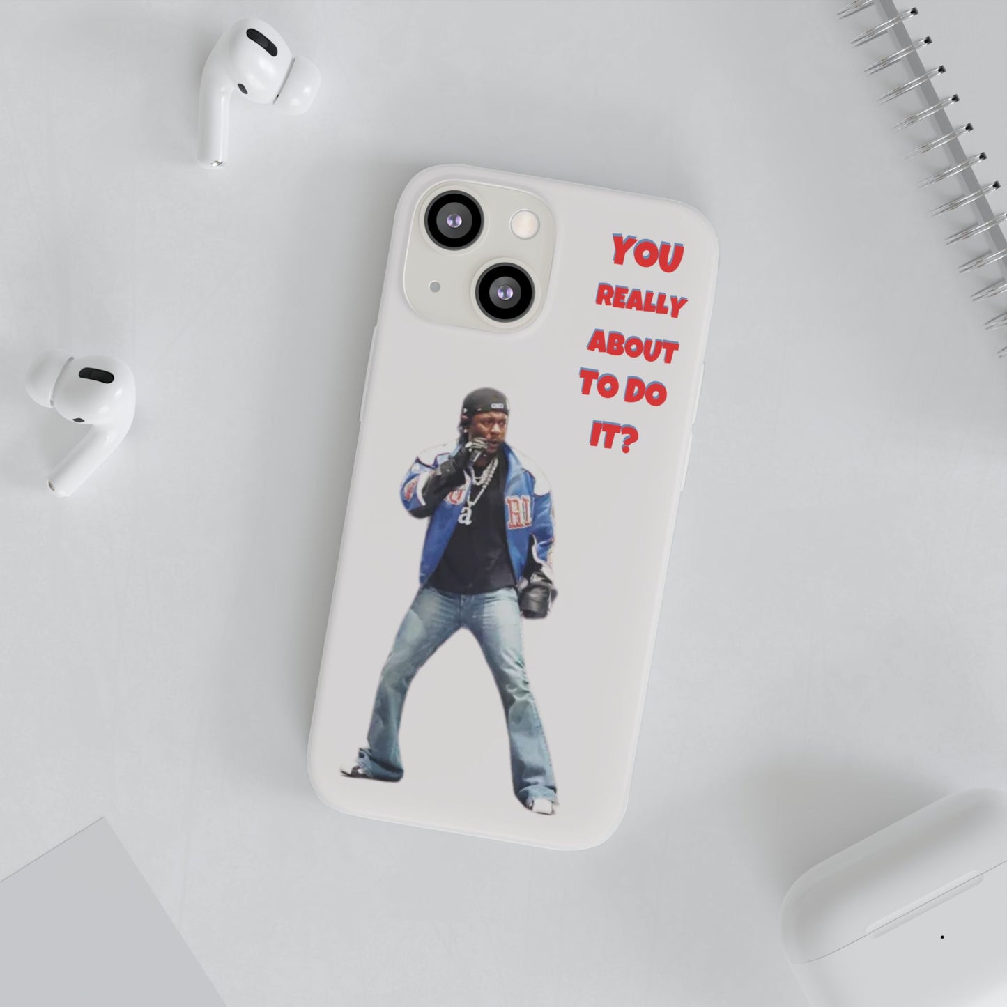 kendrick Lamar Cool Quote Flexi Phone Case - "You Really About To Do It?"