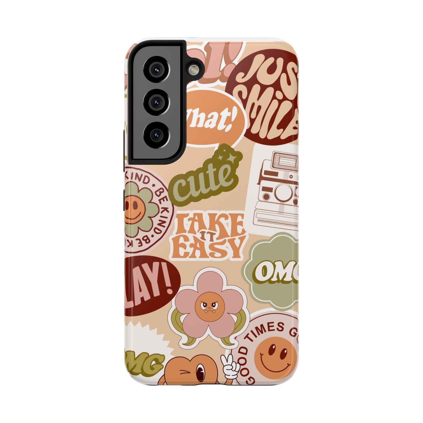 Vibrant, Positive Affirmation Sticker Phone Cases, Cute for Teens, Fun Ideas, Everyday Use