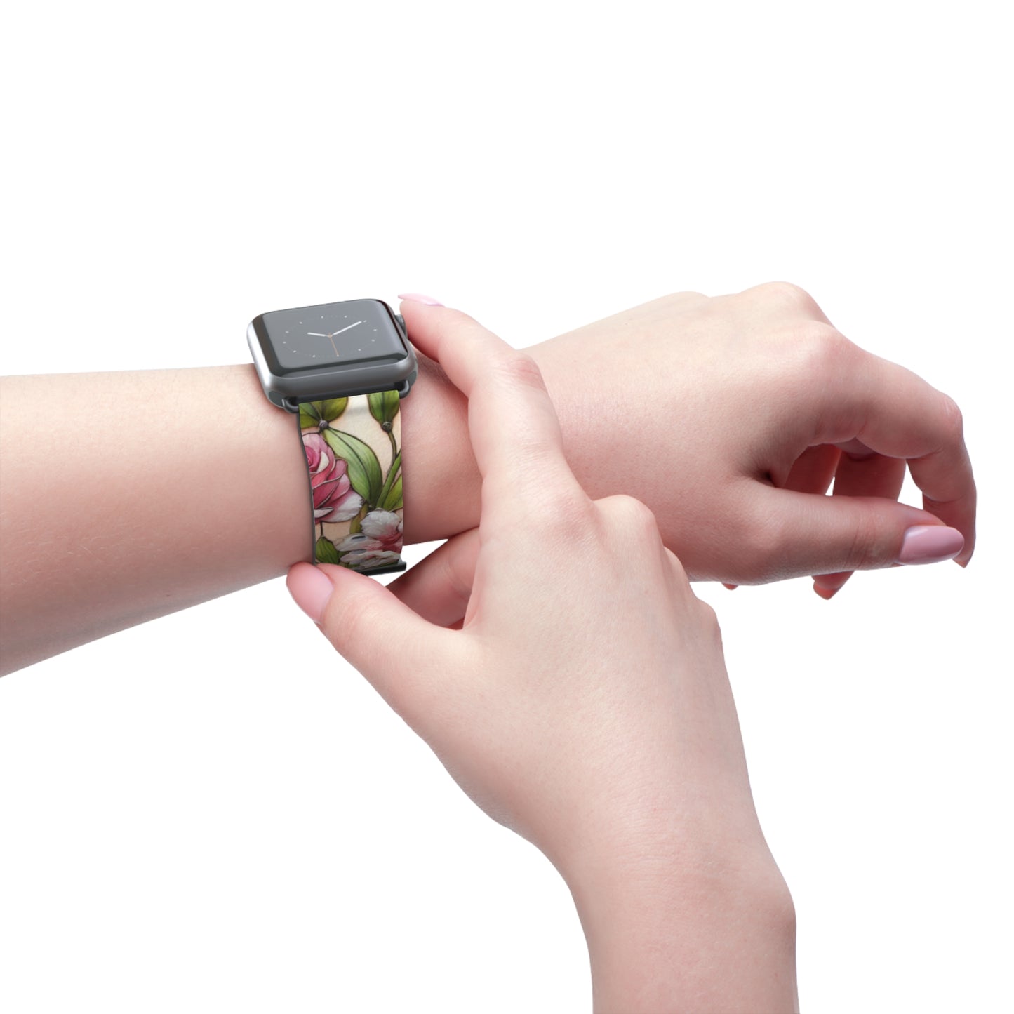 Floral Watch Band - Vibrant Bloom Design for Smartwatches