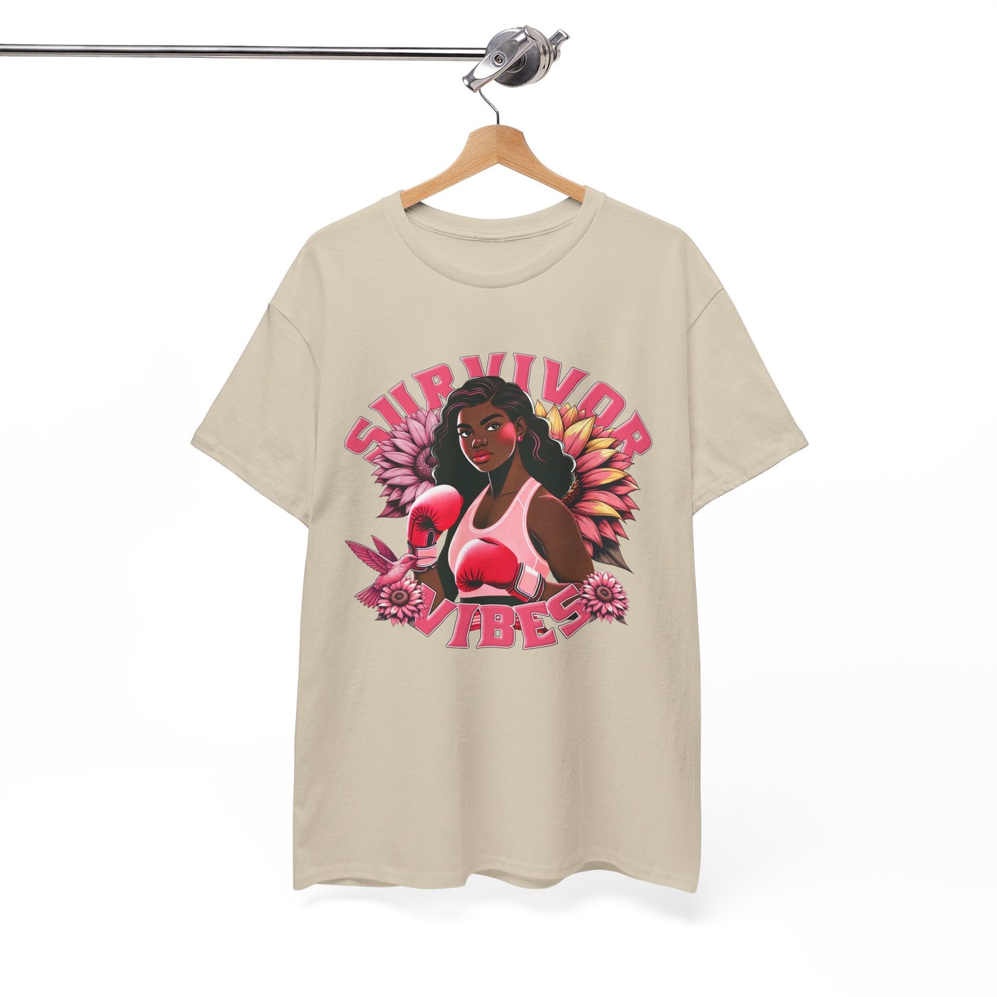 Survivor Vibes Unisex Tee - Empowering Breast Cancer T-Shirt